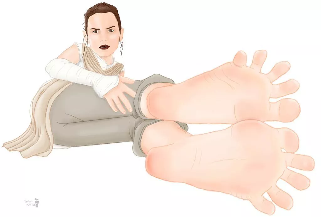 Reyâ€™s shows off force sensitive soles (Star Wars)(Solesartist) posted by kinksplatt