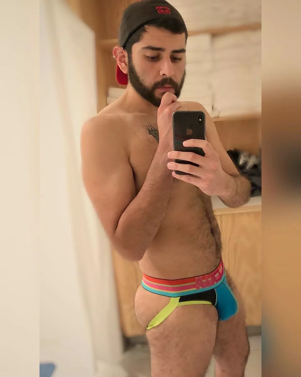 Rip to this jock strap that ripped last week 🪦 it fit great and I loved the colors posted by josh_of_all_trades