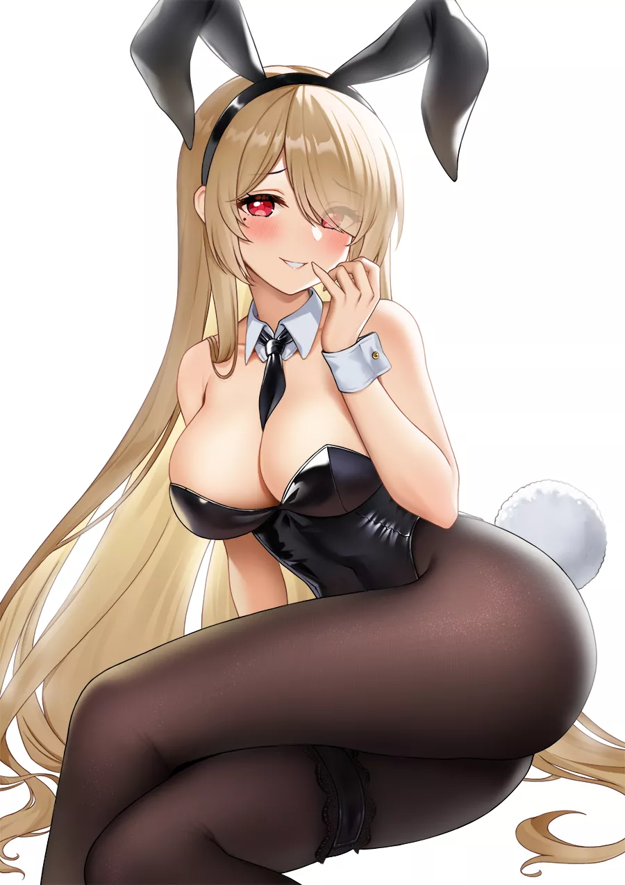 Rita Rossweisse Blushing Bunny Girl (Fukuro Ko) [Honkai] posted by sequence_string