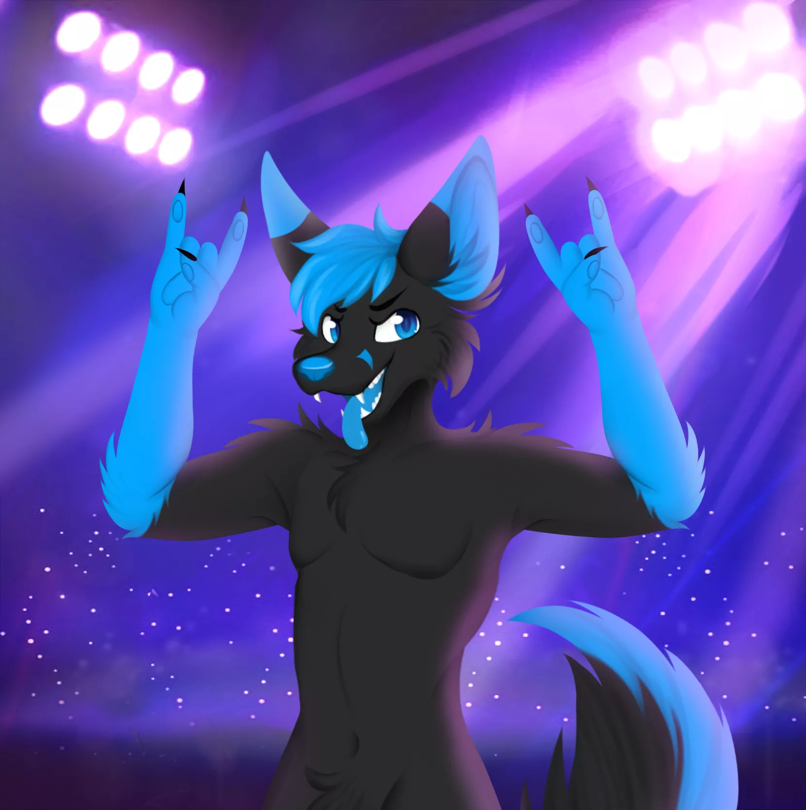 Rocking out. (My second commission done by Helen San) posted by Isthislife12001