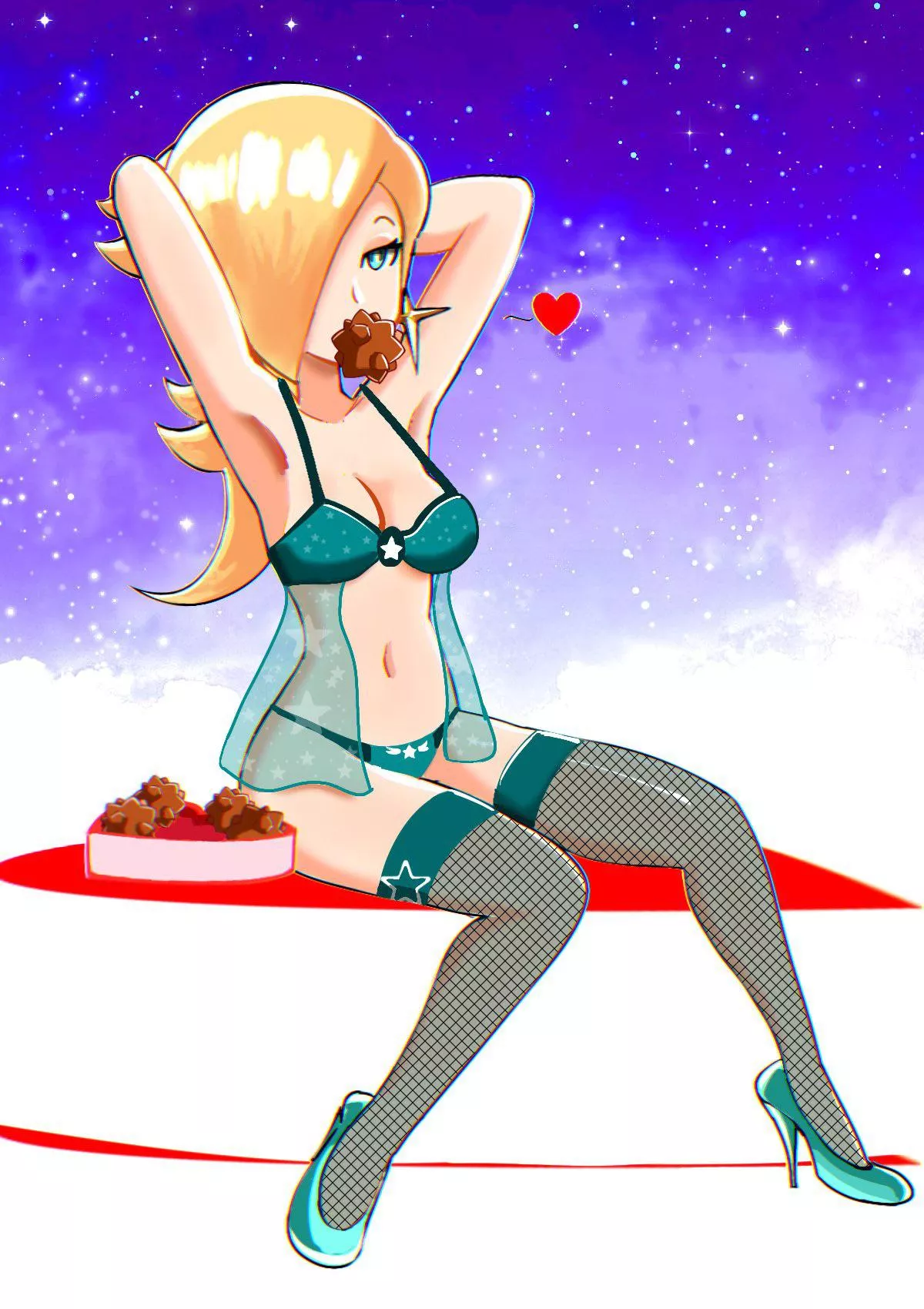 Rosalina loves star bits posted by Morher3fan