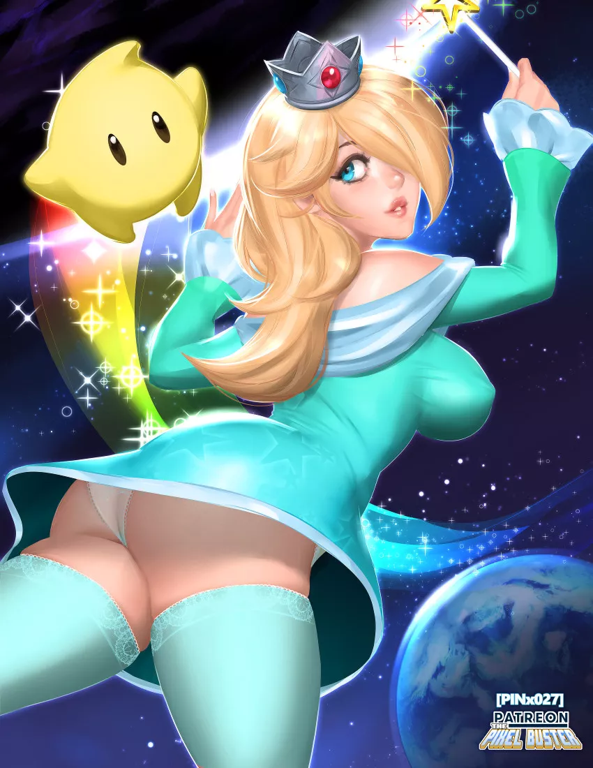 Rosalina Upskirt (ThePixelBuster) [Super Mario Galaxy] posted by thepixelbuster