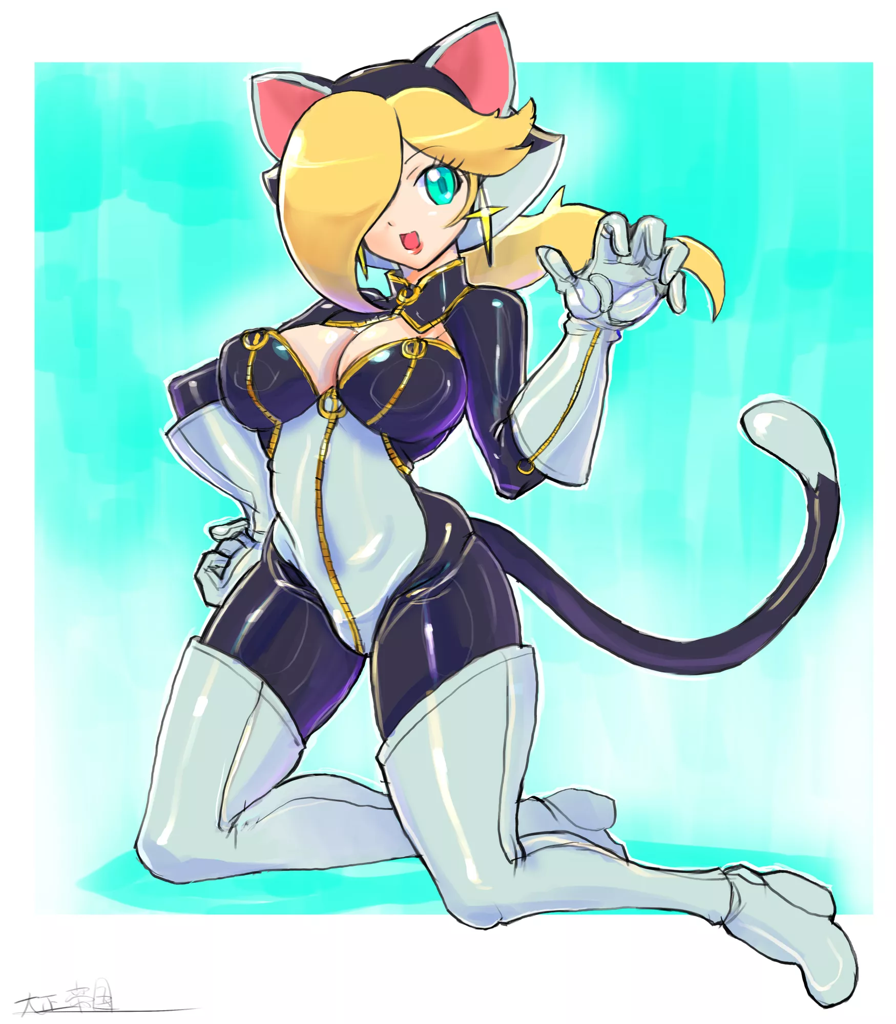 Rosalina wearing Panther's bodysuit. (大正帝国) posted by SamusDk