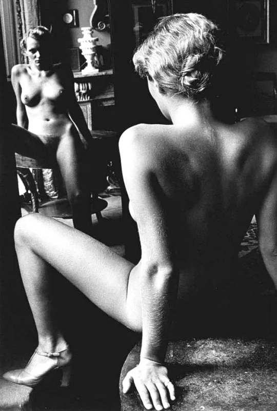 Roselyne, Arcangues, 1975 photographed by Helmut Newton posted by JuliaSeth