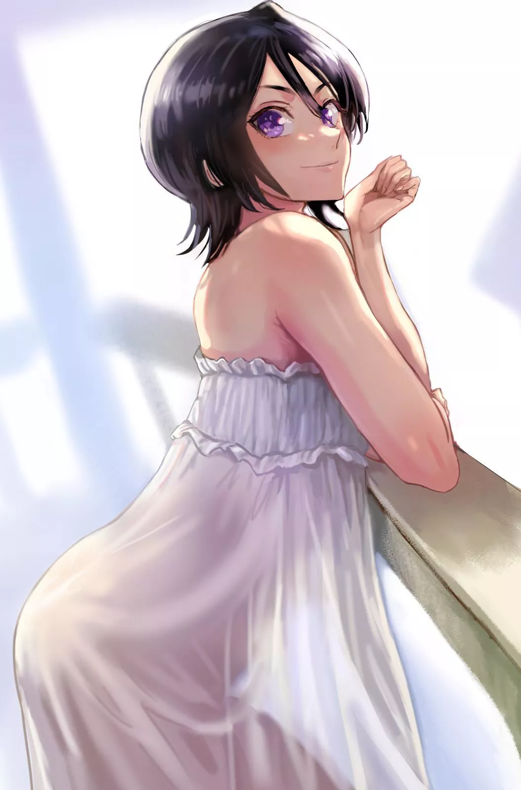 Rukia in sheer nightwear posted by staayy