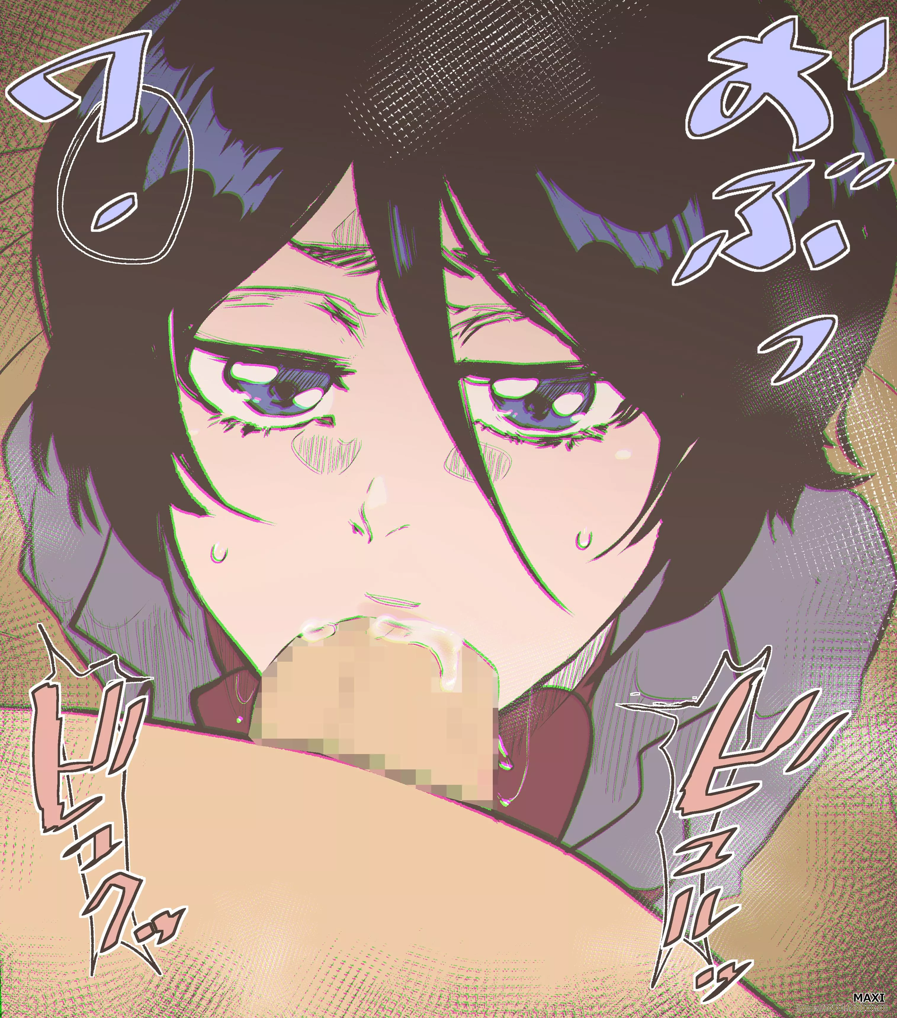 Rukia sucking dick (MAXI) posted by Kuro-Oji