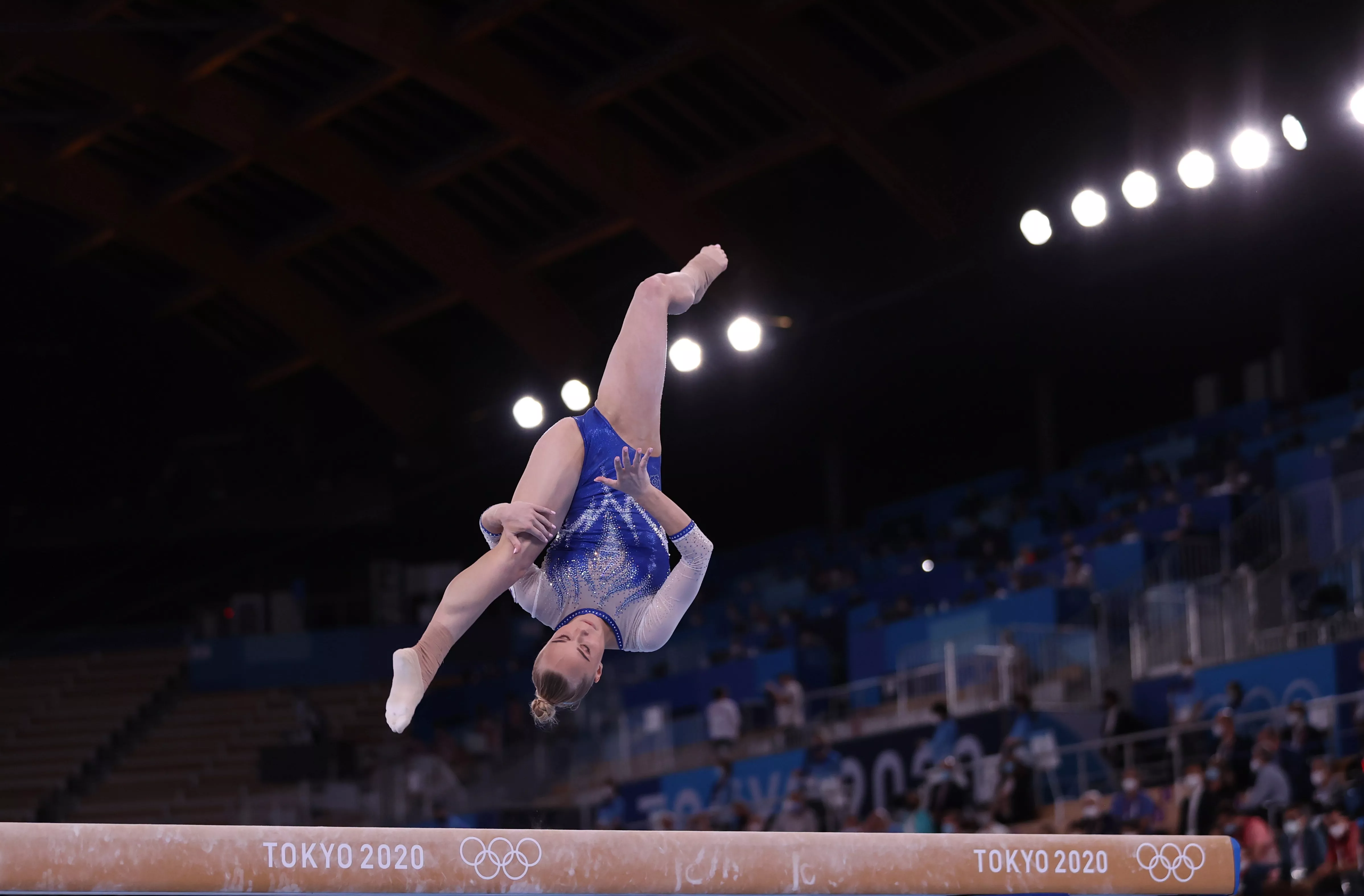 Russian artistic gymnast Angelina Melnikova on the balance beam posted by star_form_tree