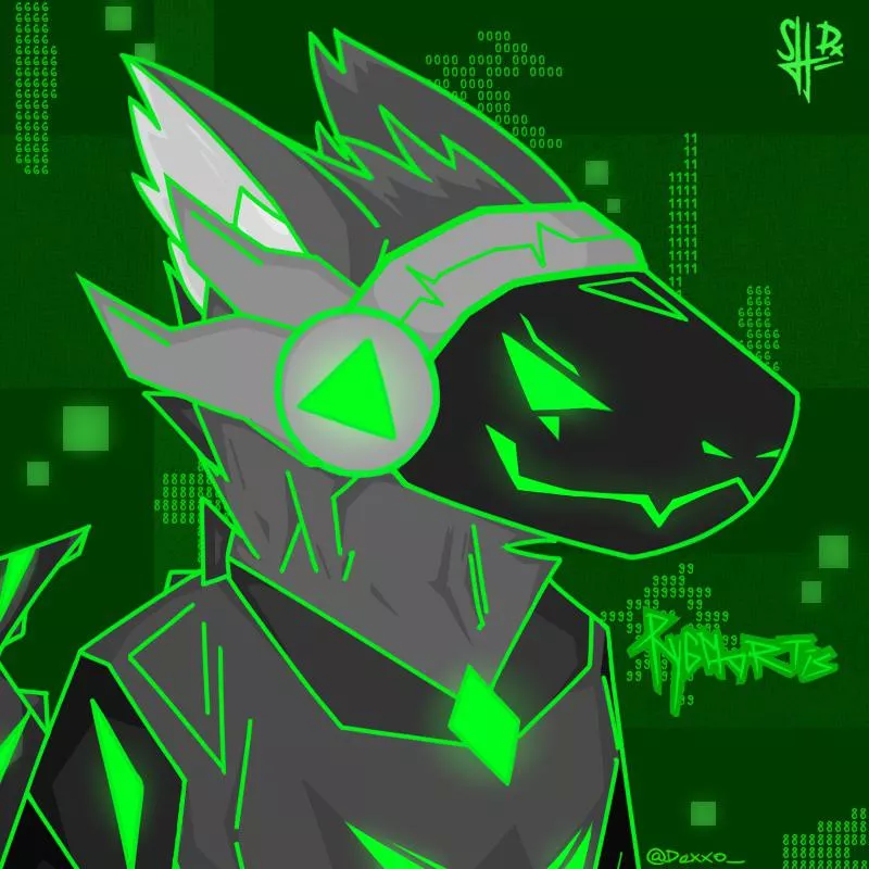 Rygmortis 👾 (personal art) (art made by me! | @Dexxo_ on Twitter) 💚 posted by Dx_o9