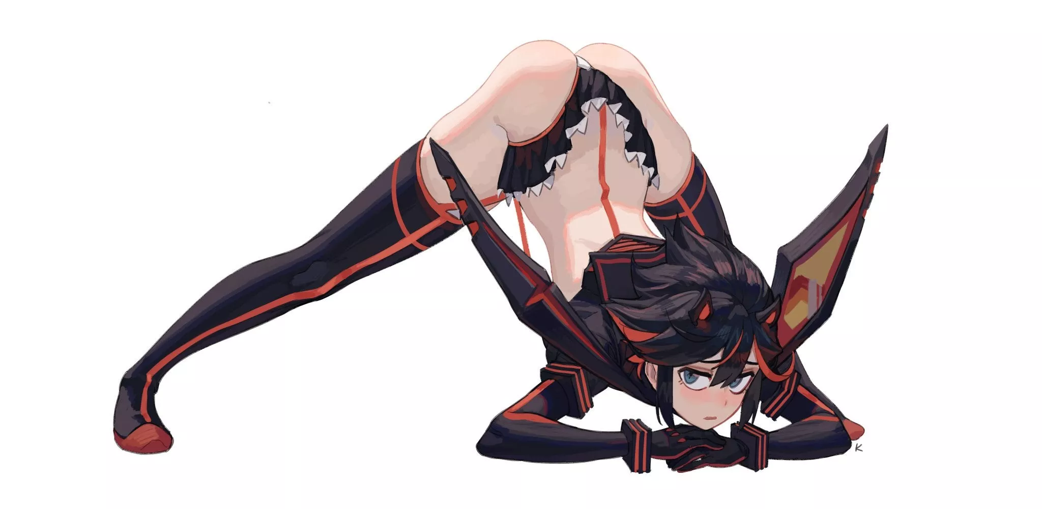 Ryuko attempting the Jack-O' pose (MAXK5551) [KillLaKill] posted by Mrbucket27