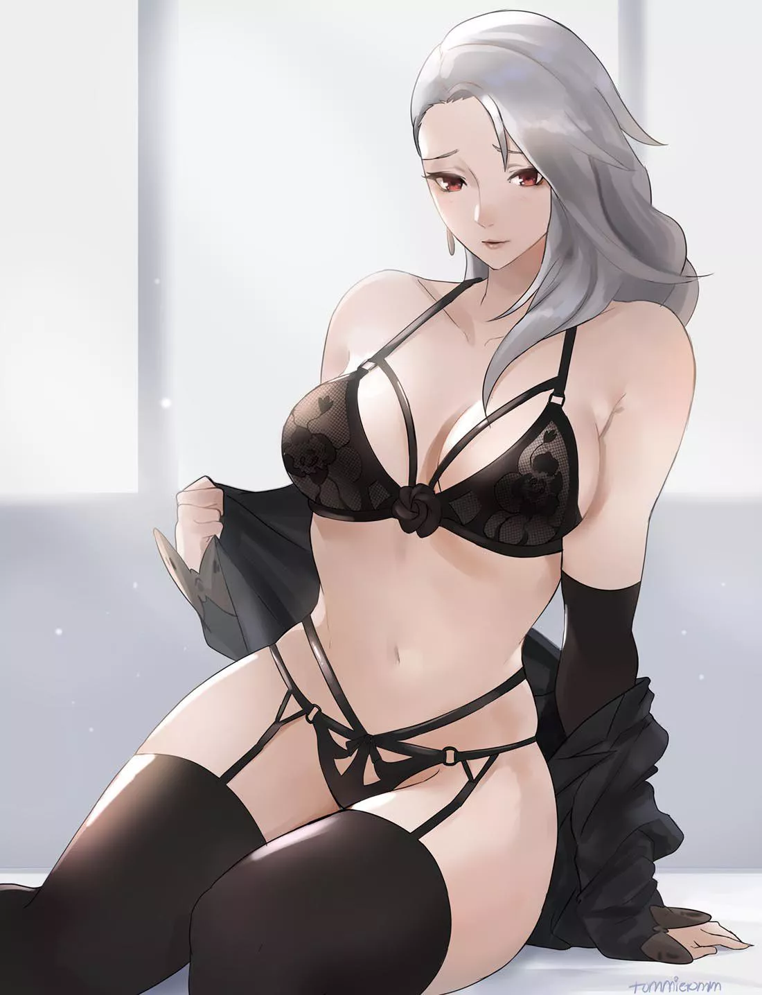 Sae Niijima in lingerie posted by BnwFearless