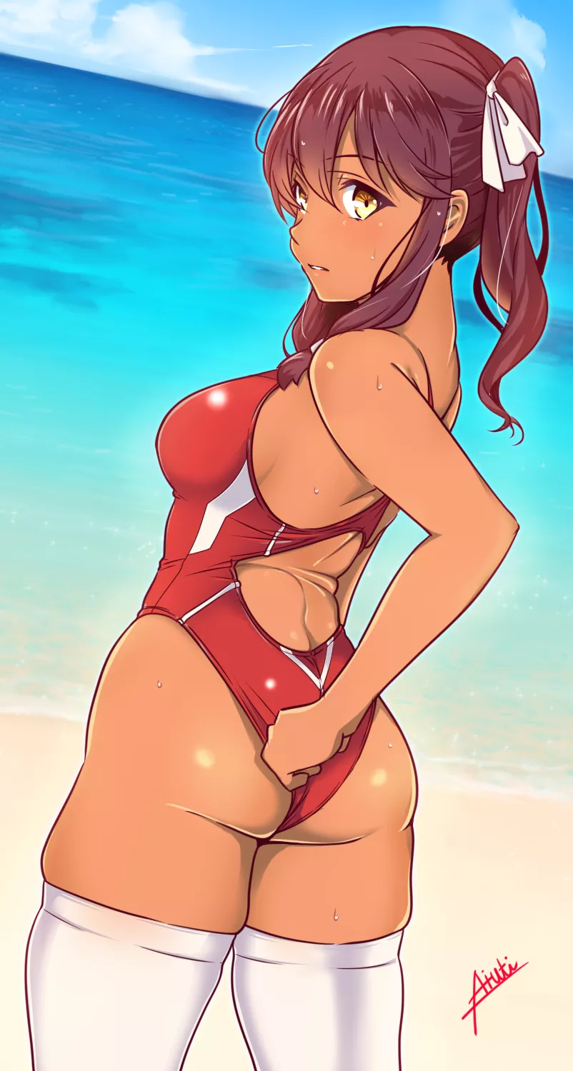 Saiga-12 Red Swimsuit (Aiuti) [Girls Frontline] posted by sequence_string