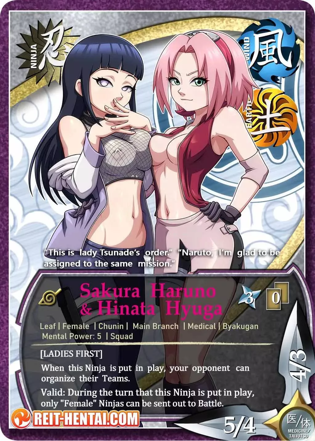 Sakura and Hinata card (Reit) posted by cesaro07