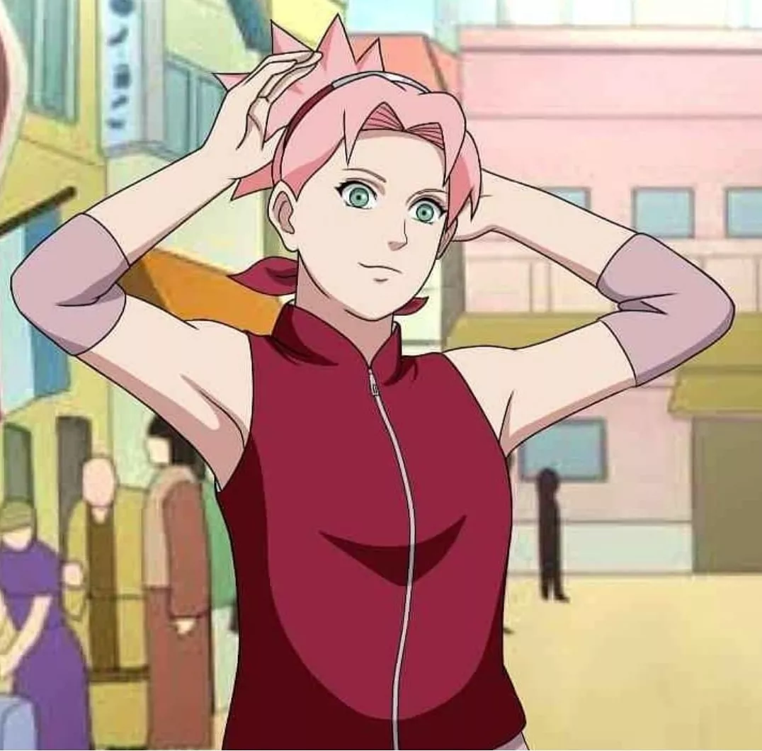 Sakura Haruno Arm Behind Head [Naruto Shippuden] posted by Lowpits20