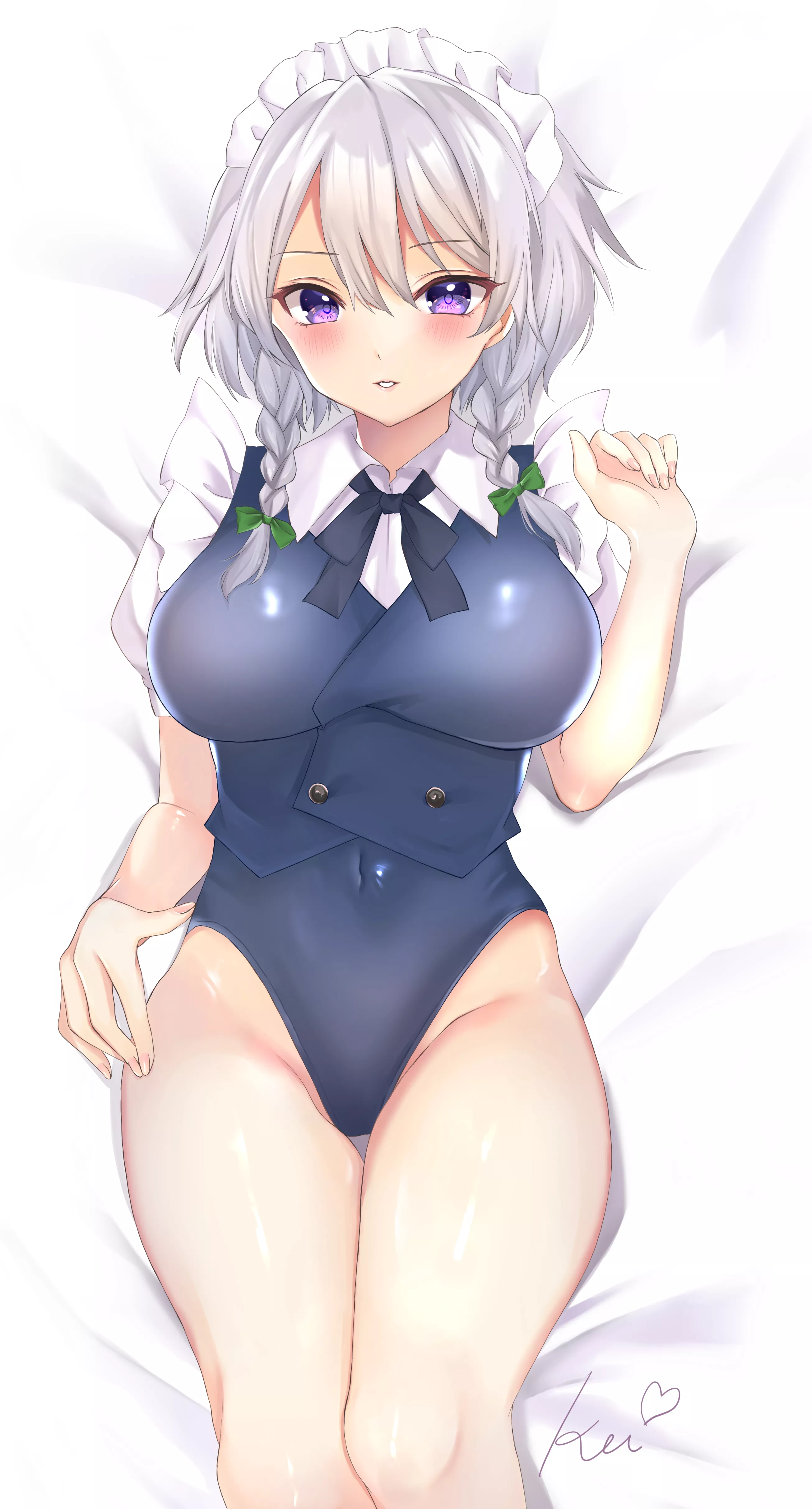 Sakuya Head Maid Resting On Your Orders (Kei) [Touhou] posted by sequence_string