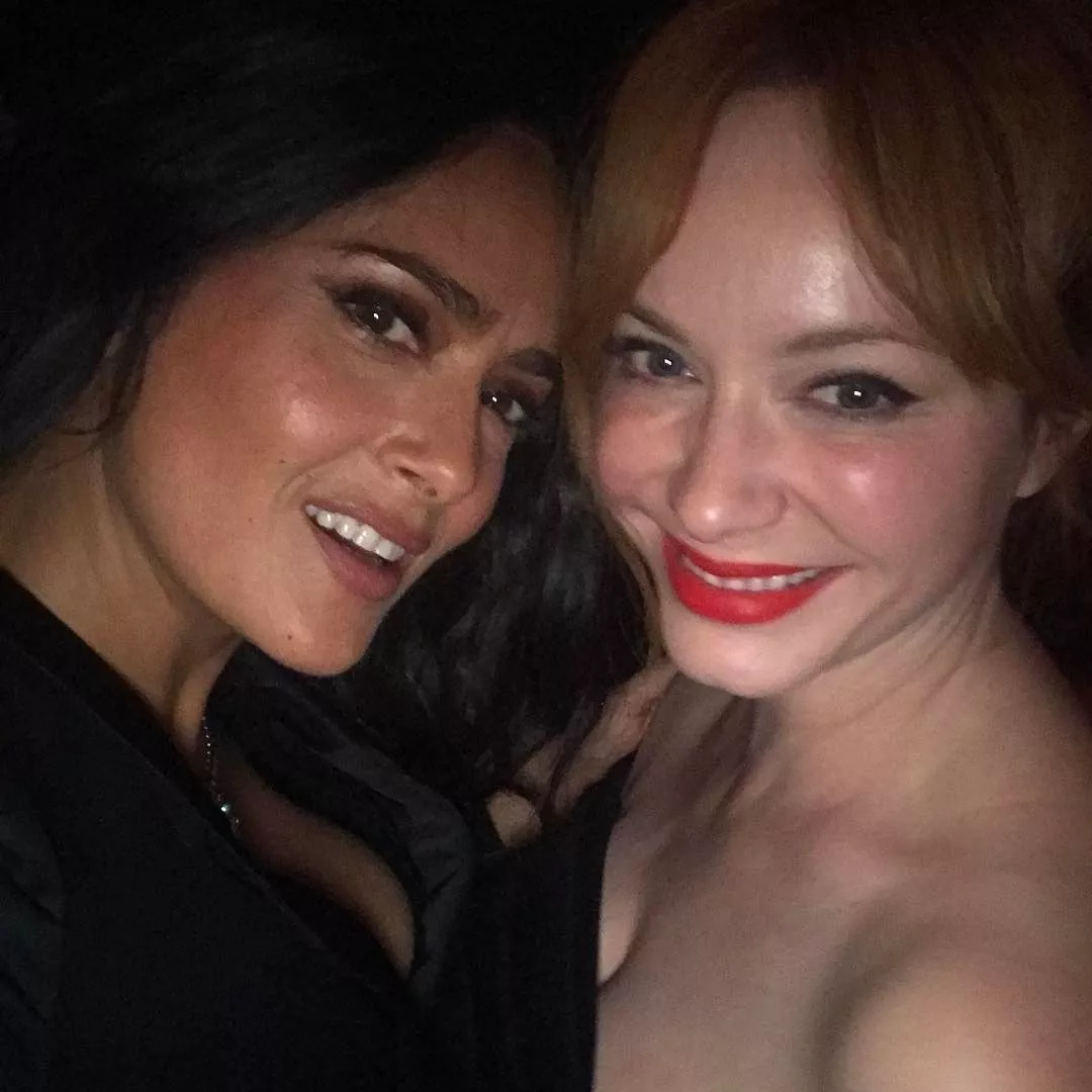 Salma Hayek and Christina Hendricks posted by Mega-Steve