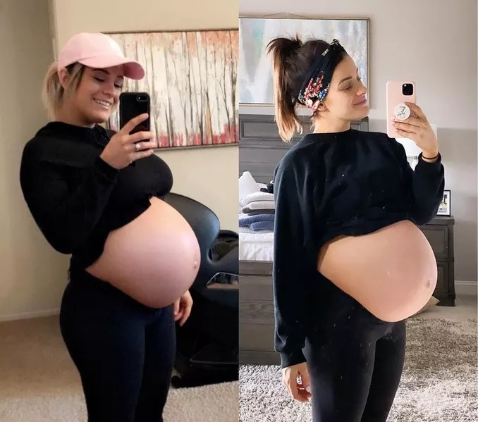 Same size, two different pregnancies posted by CarryMyBabies