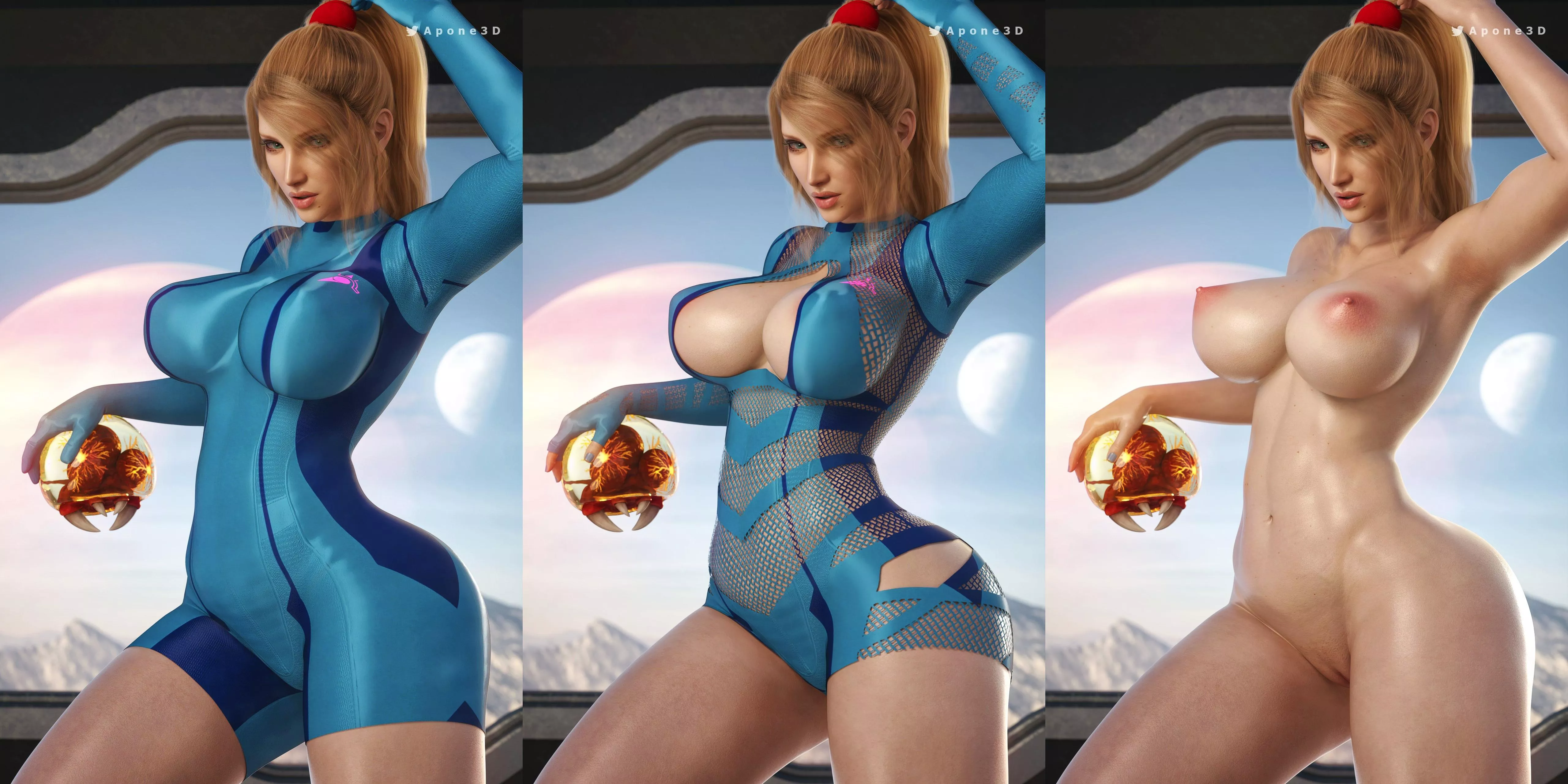 Samus (Apone3D) [Metroid] posted by Kuro-Oji