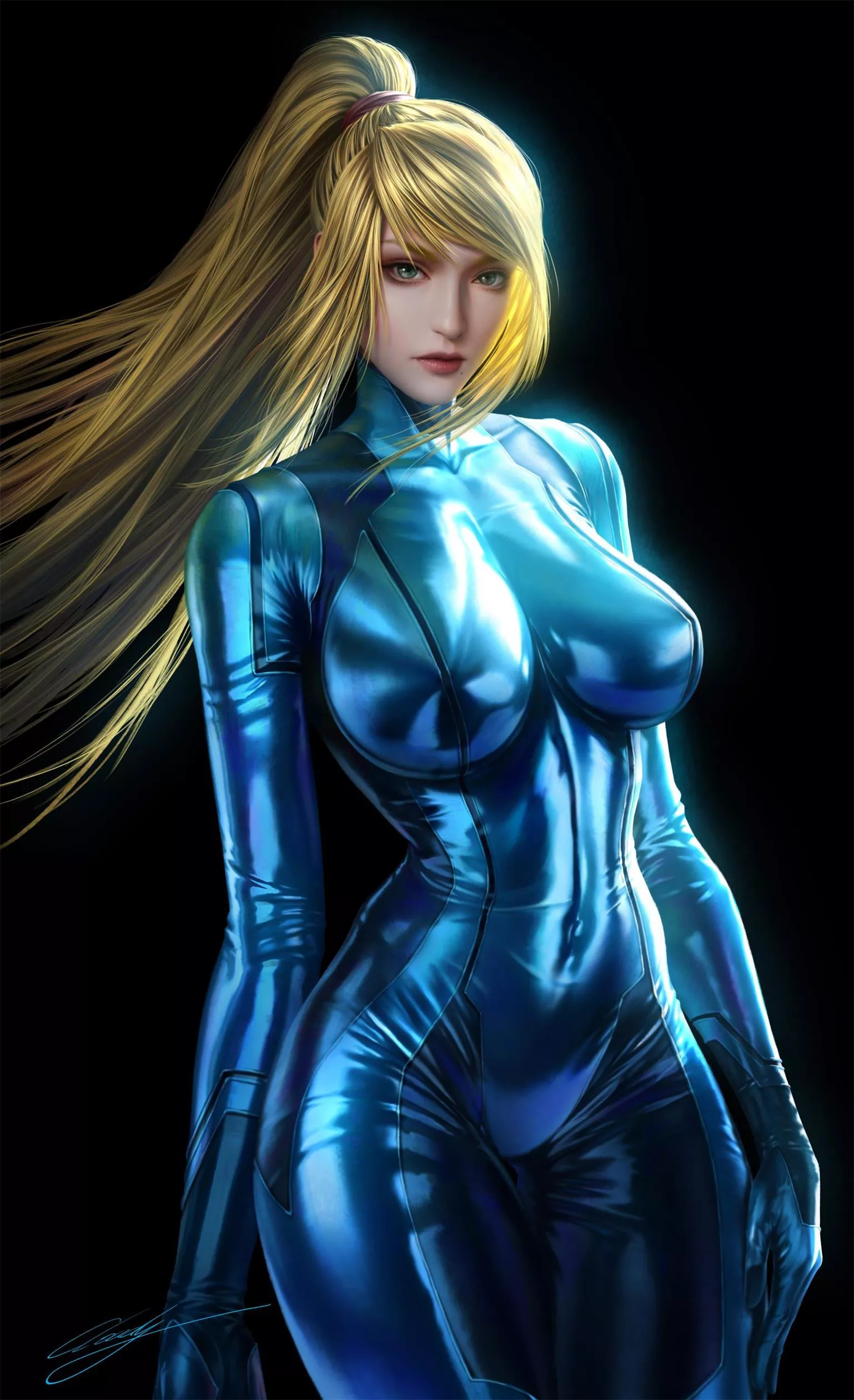 Samus Shiny Zero Suit (Cloud.d) [Metroid] posted by sequence_string