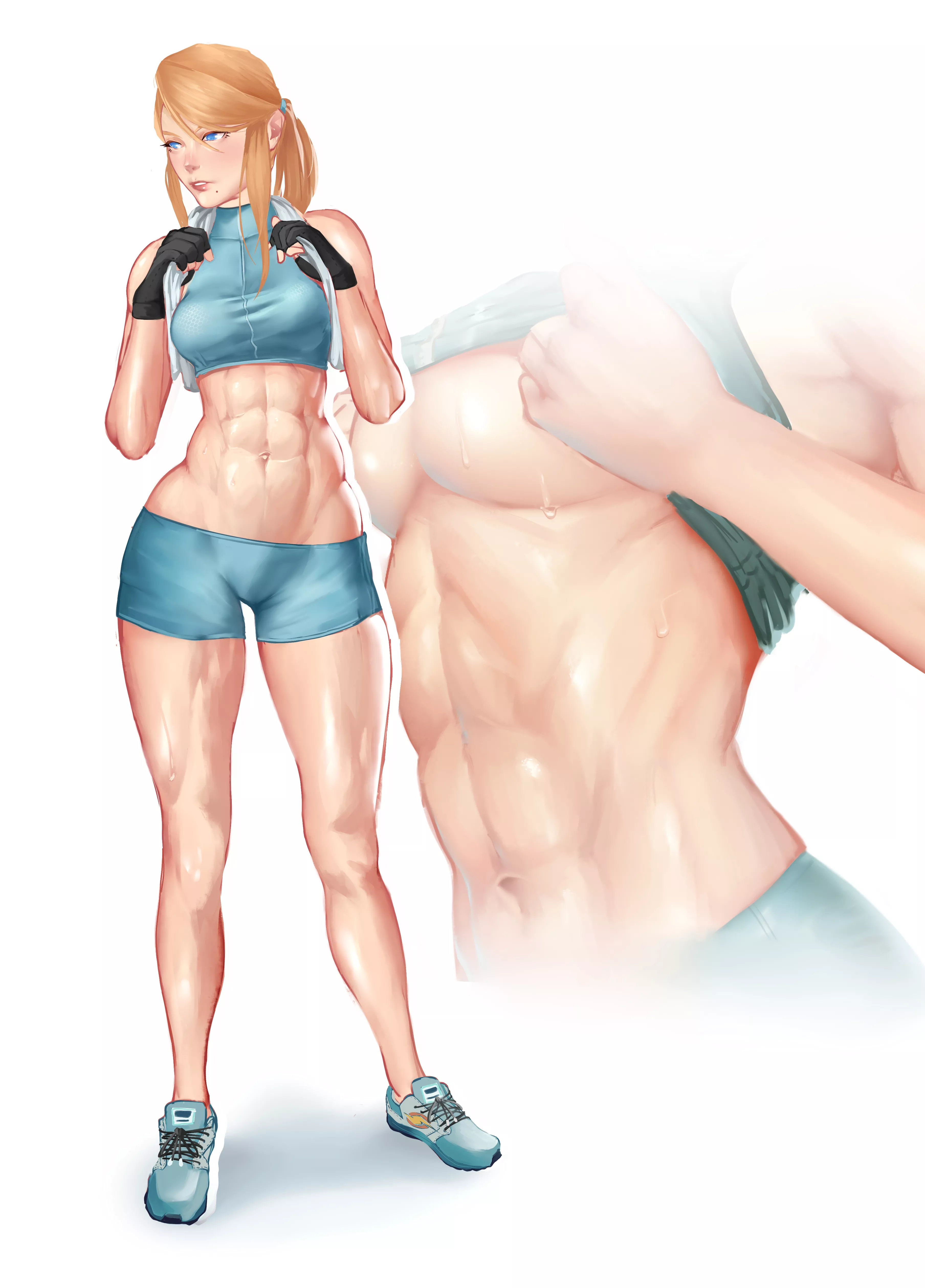 Samus workout outfit (mon_eree) posted by coldburgers