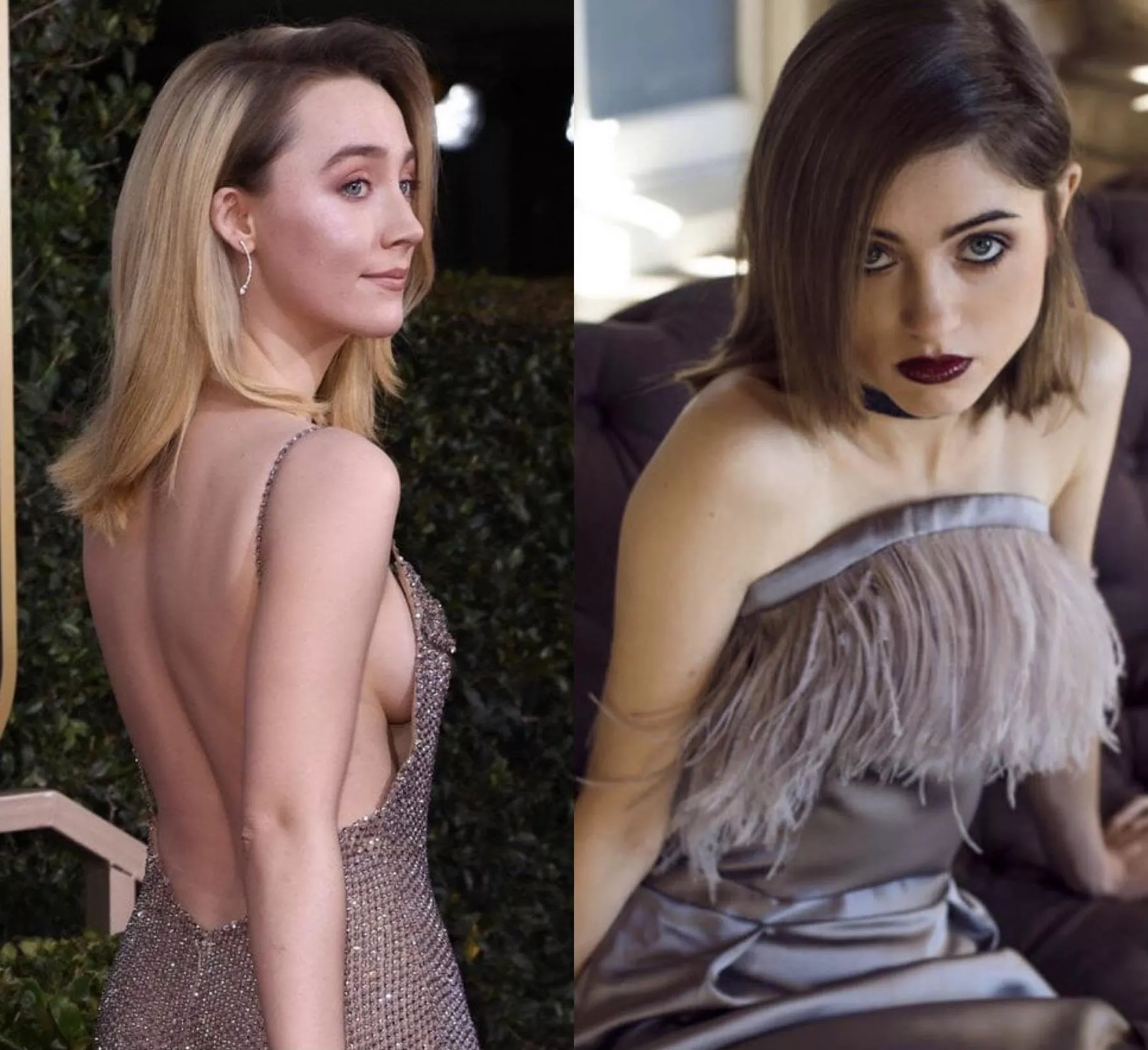 Saoirse Ronan. Natalia Dyer. Pick one. posted by CelebObsessedKIK