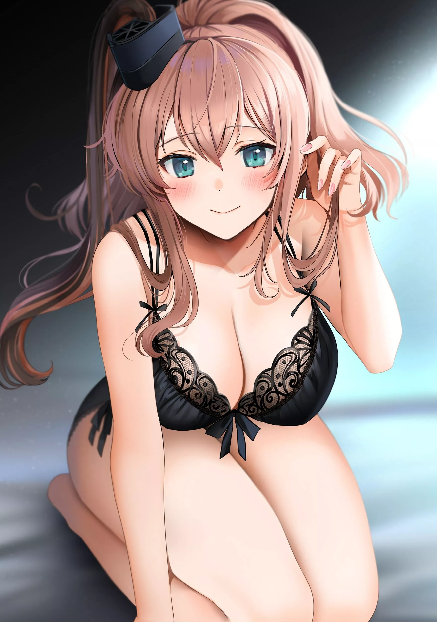 Saratoga in Black Lingerie posted by CheetahSperm18