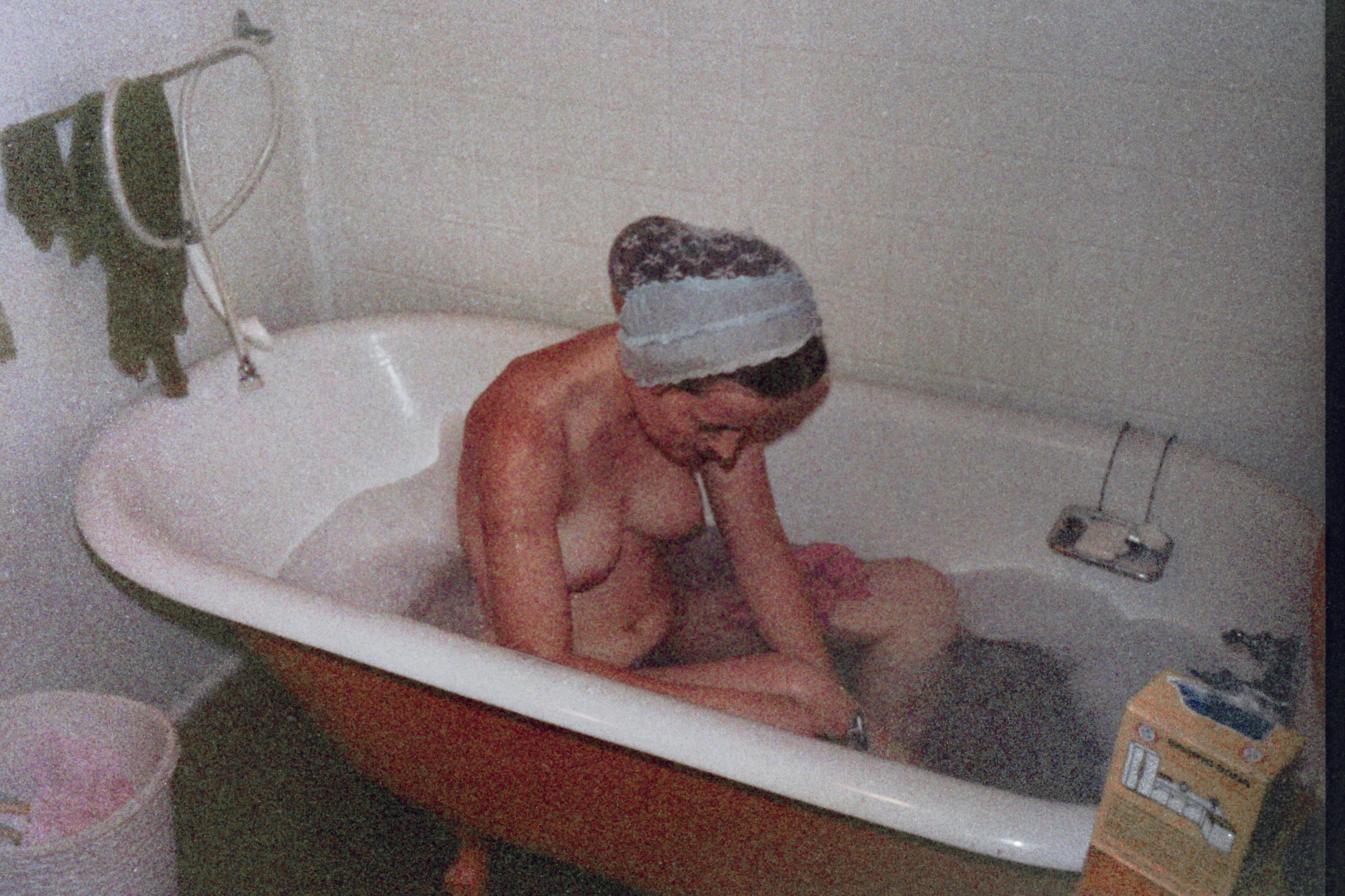 Saturday bath on the hippie commune - early 1970s... posted by thighsgentlyparting