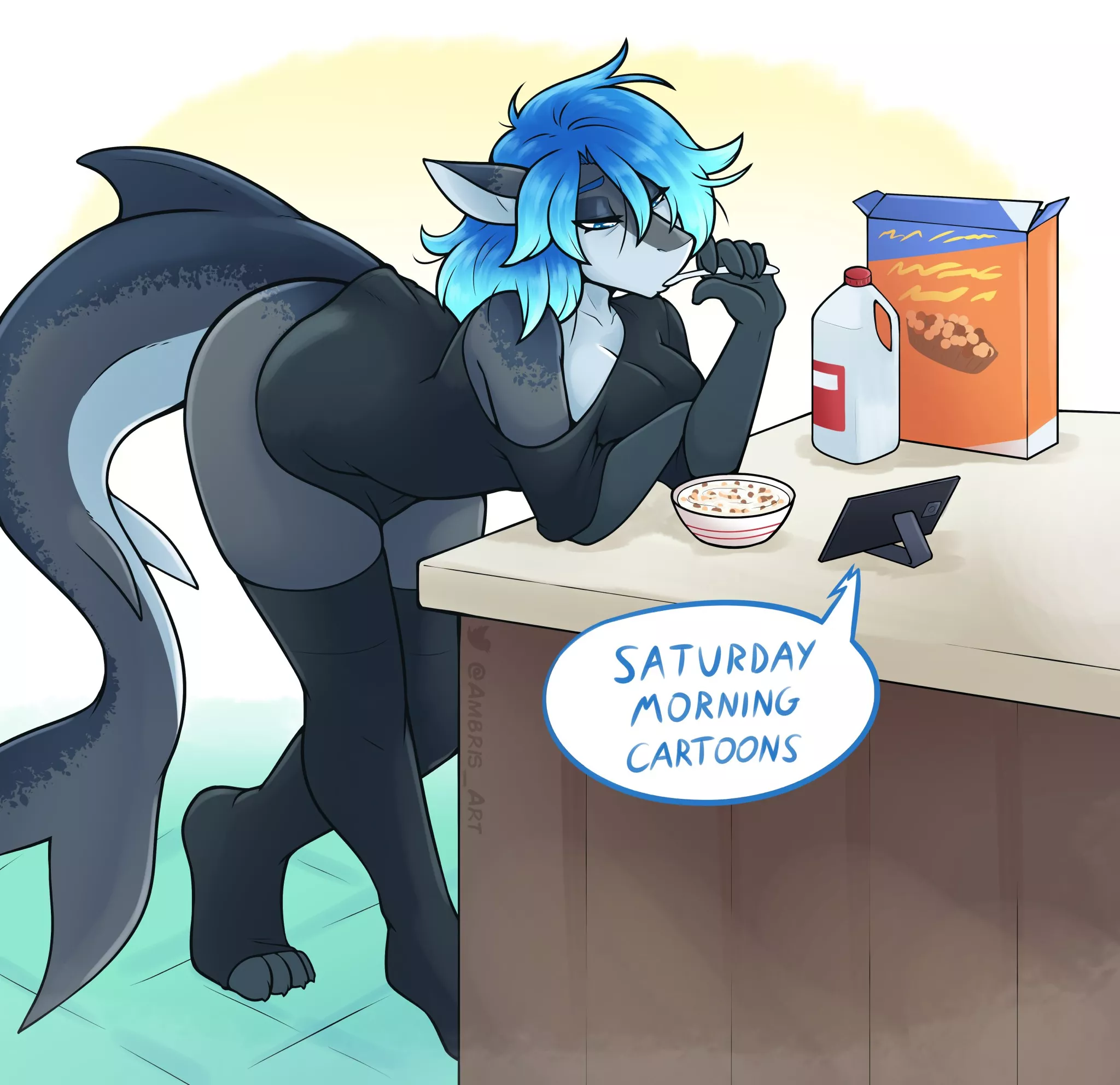 Saturday Morning Cartoons [F] (Ambris) posted by 5headedragon