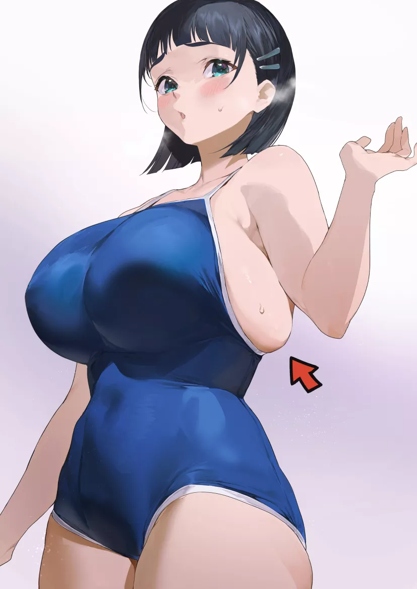 School Swimsuit Suguha's Sweaty Sweet Spot (Ikuchan Kaoru) [Sword Art Online] posted by llamanatee