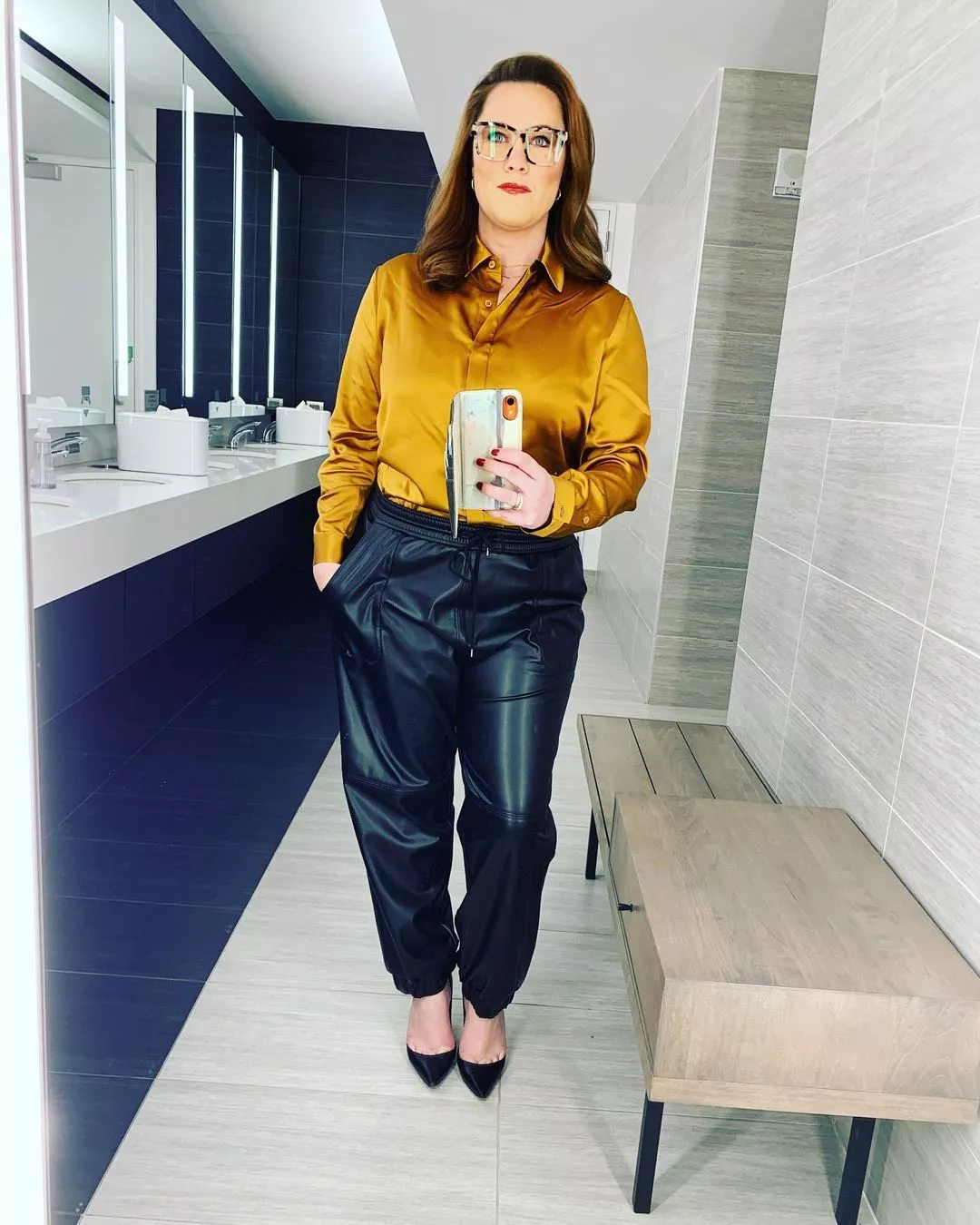 S.E. Cupp in satin and leather posted by RefrigeratedGold