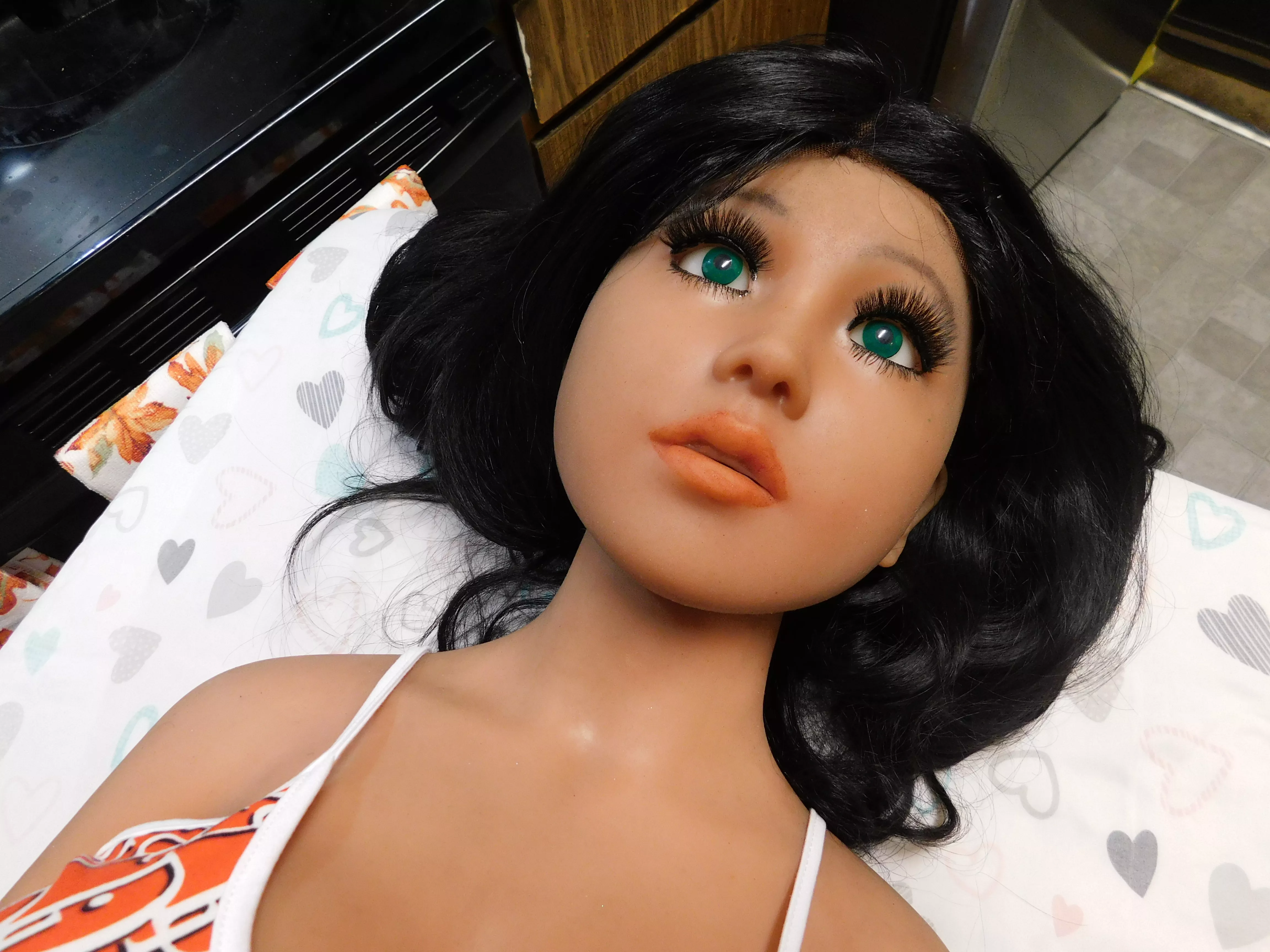 Second 100% Human Hair Wig And New Green Eye Contacts For My Leila. posted by ChaXenLM