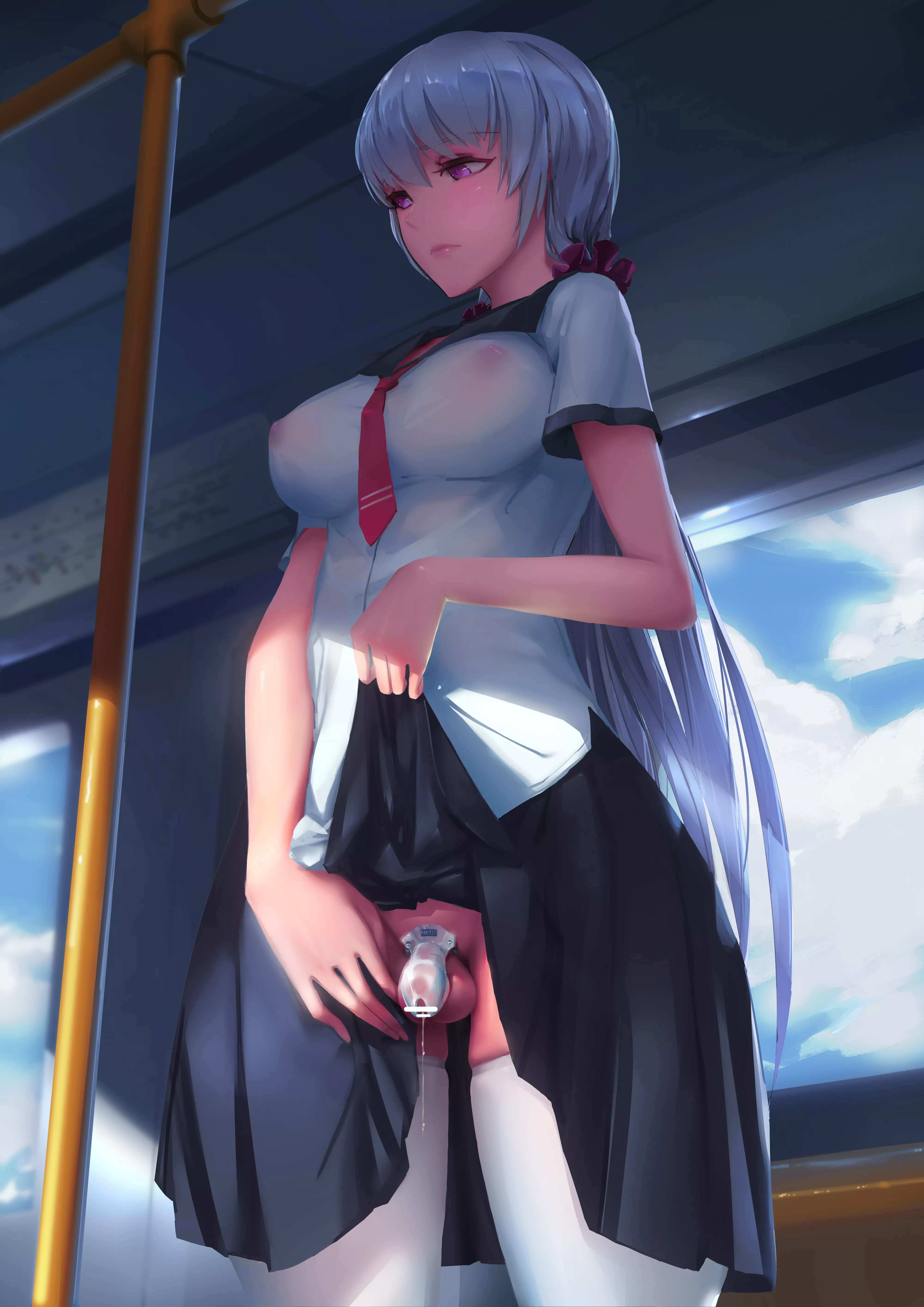 Secret Under Her Skirt On The Tram (Scp-166) [Original] posted by sequence_string