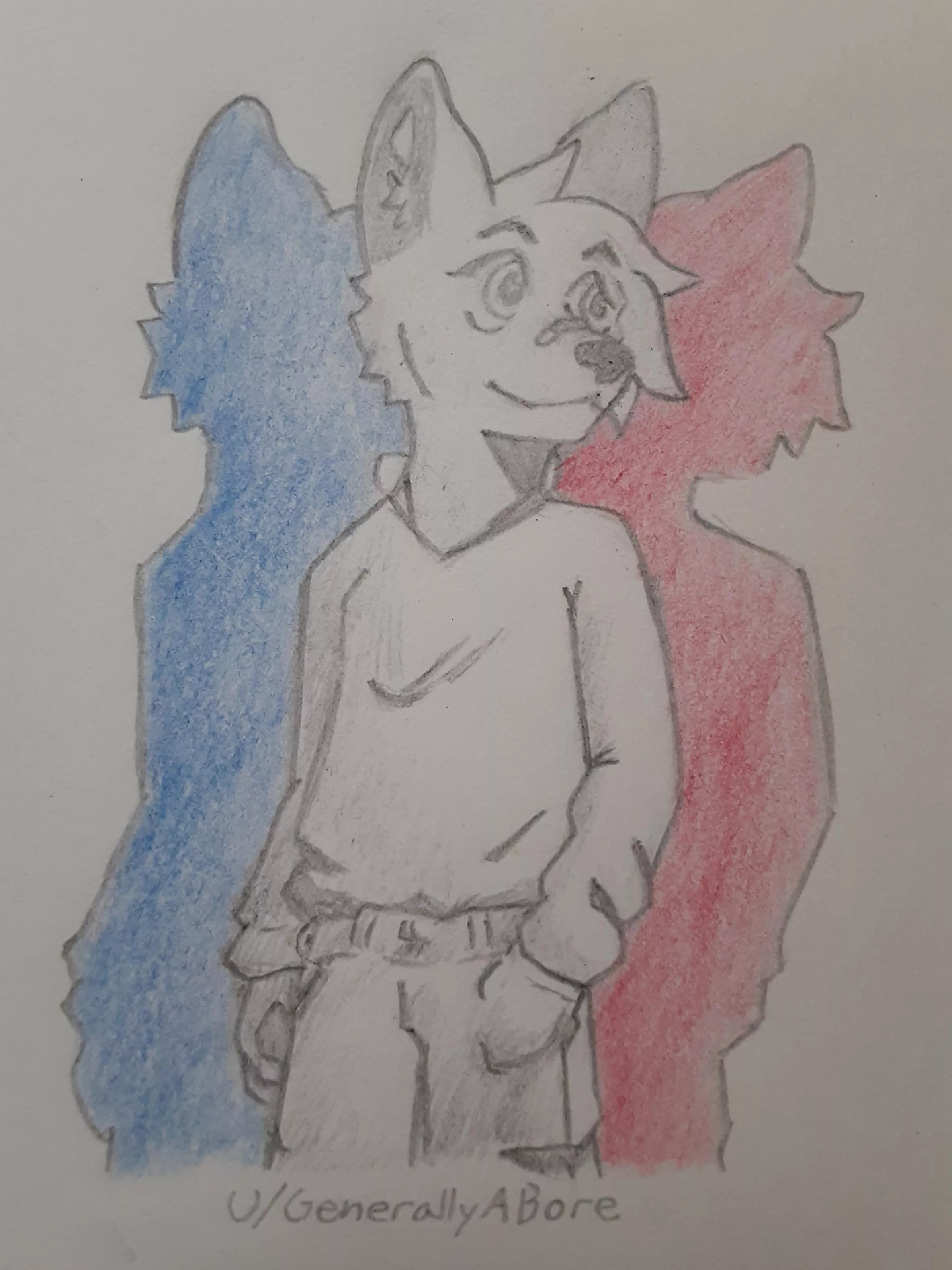 Seeing double (art by me) posted by GenerallyABore