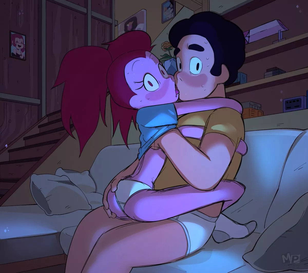 seems like Steven is finally giving spinel the attention she craved. posted by supernerdchloe