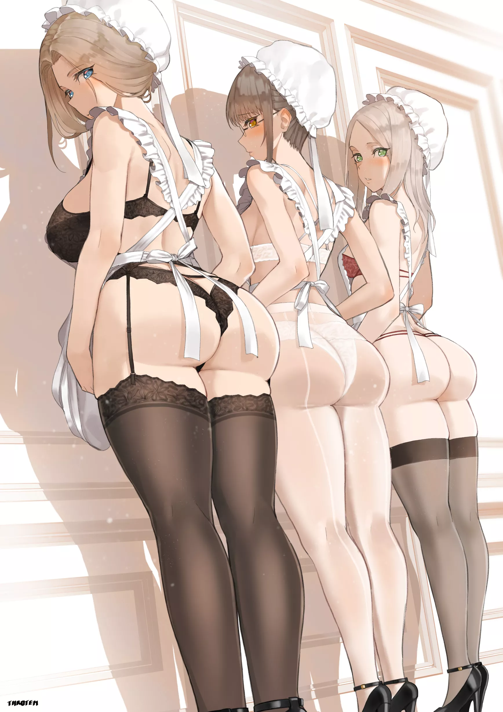 Select Your Lingerie Maid! (Throtem) [Original] posted by llamanatee