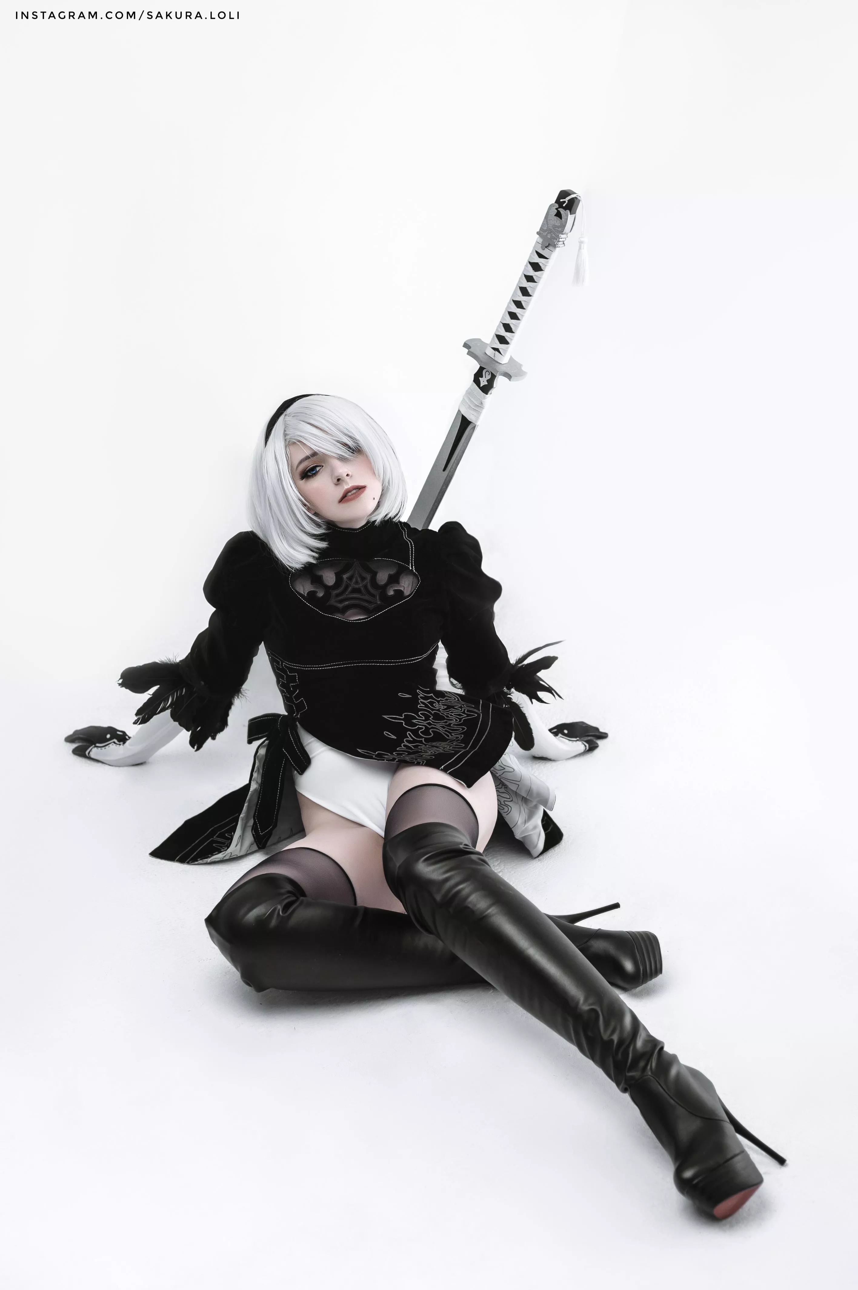 [self] 2B cosplay by Sakura Loli posted by Sakura-Loli