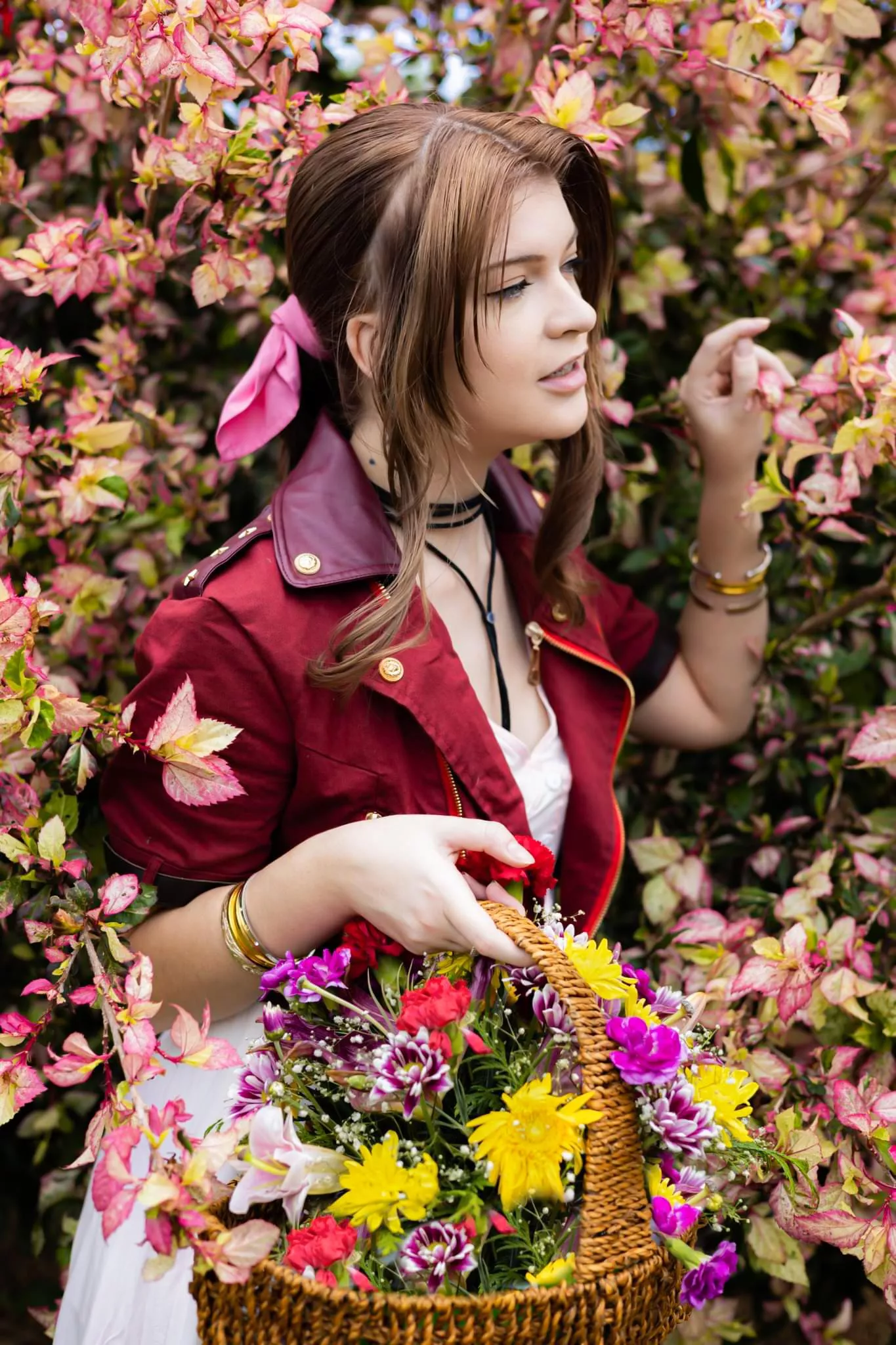 [Self] Aerith Gainsborough from Final Fantasy VII cosplay. â™¡ posted by petitejem