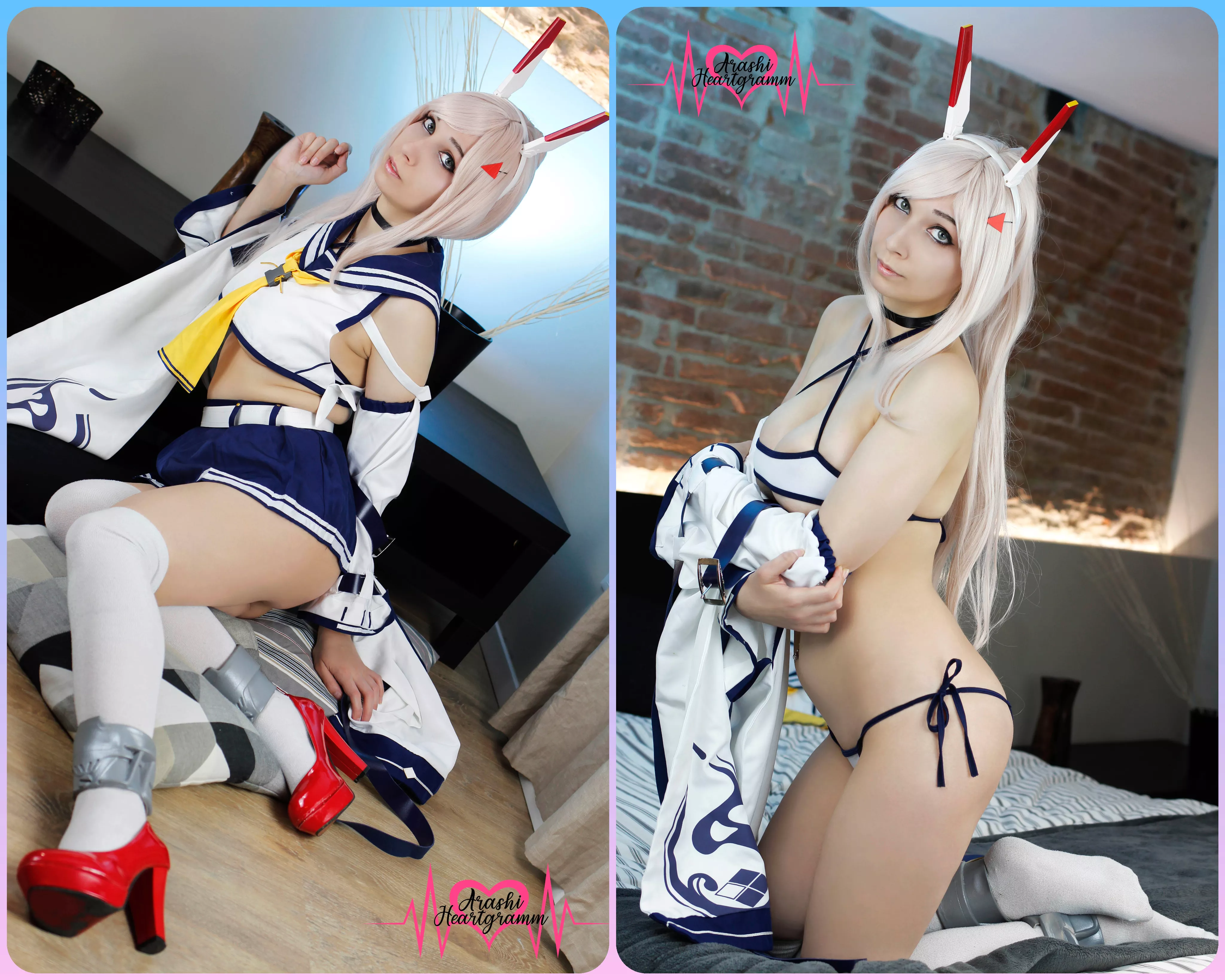 [SELF] Ayanami from AzurLane On/Off by Arashi Heartgramm posted by ArashiHeartgramm