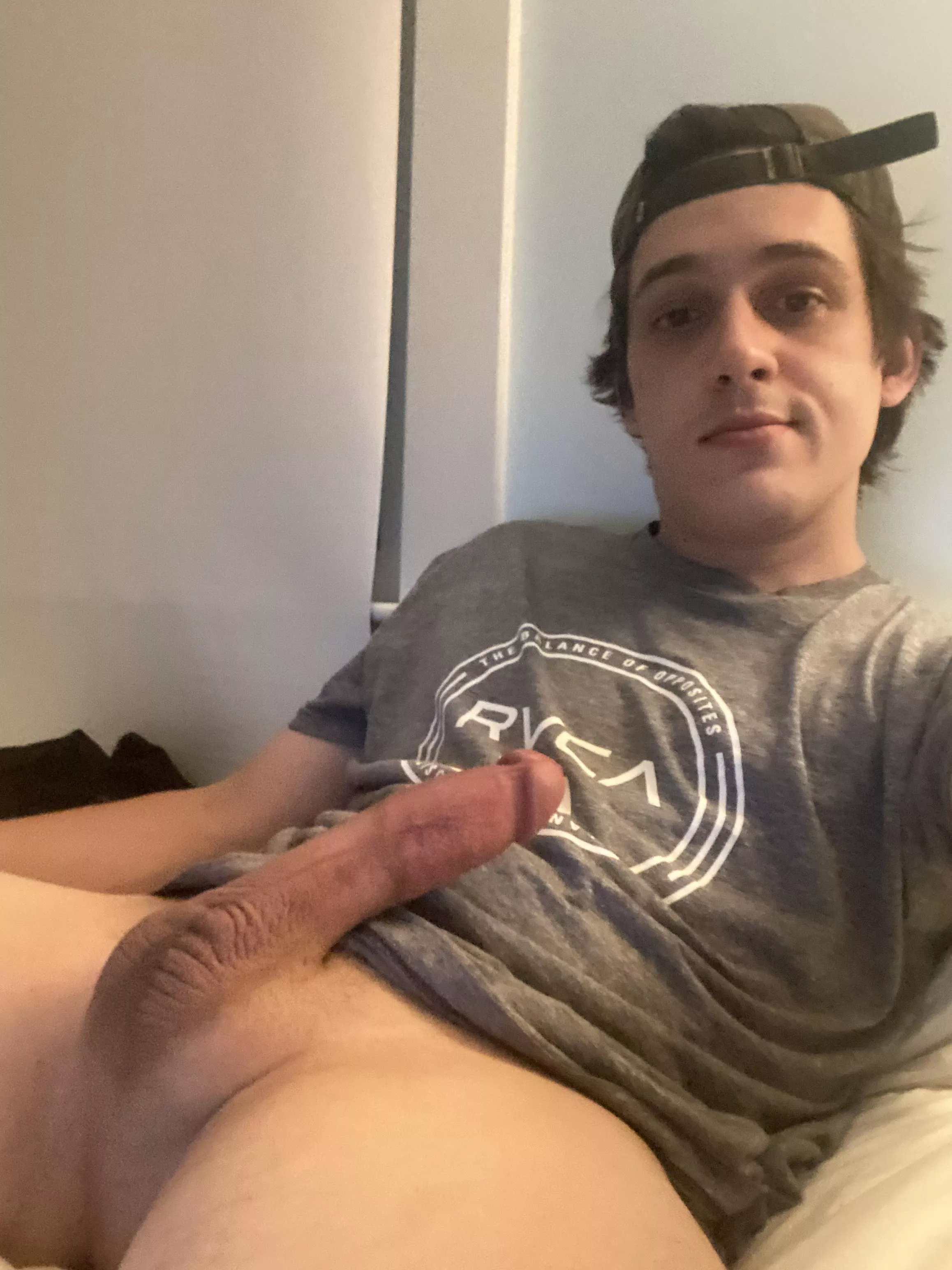 Selfie with my hard cock posted by MagazineMoney