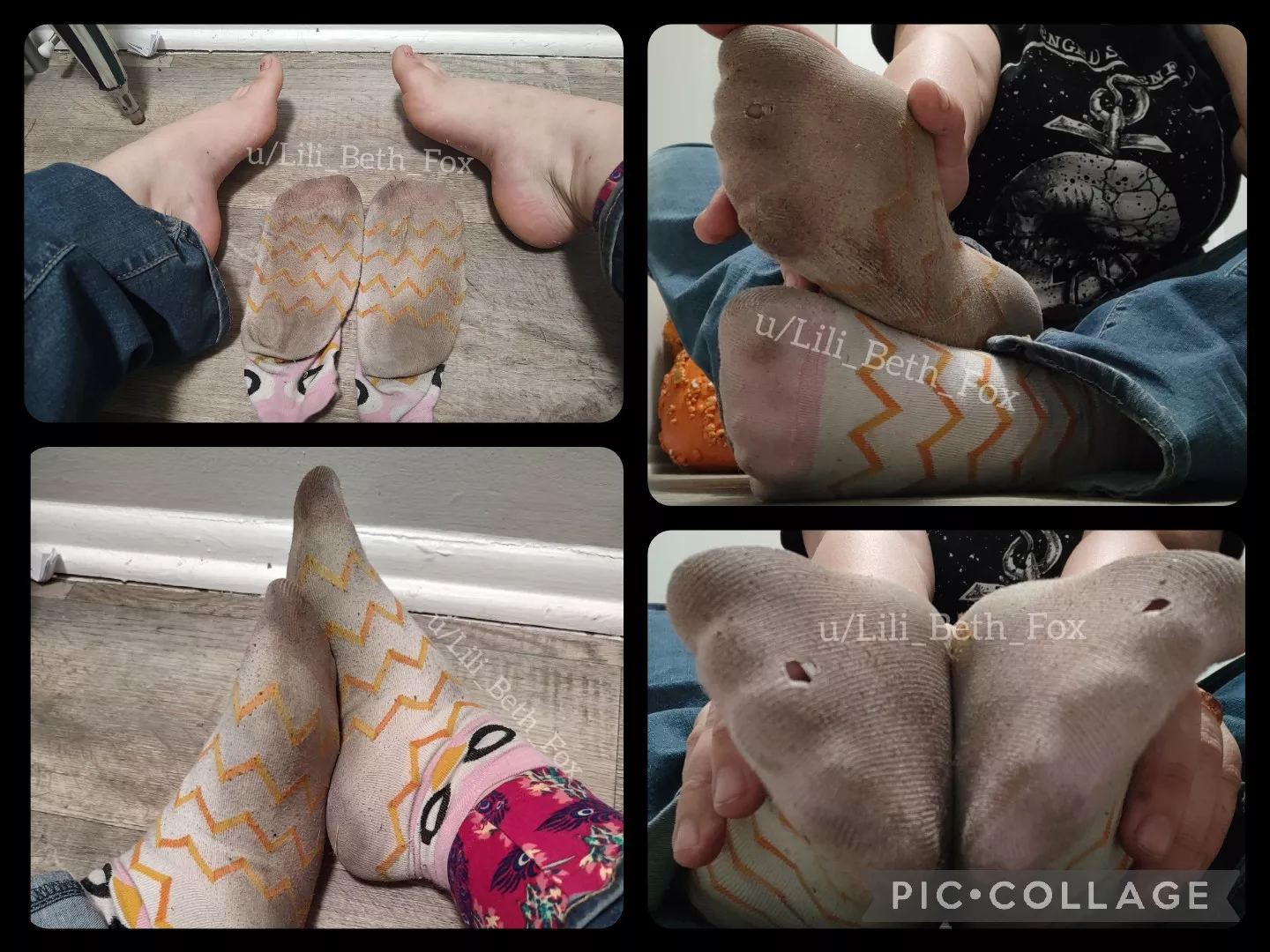 [Selling] 3 Days worn and my little owl socks are stained and stinky! 🦉 Natural 