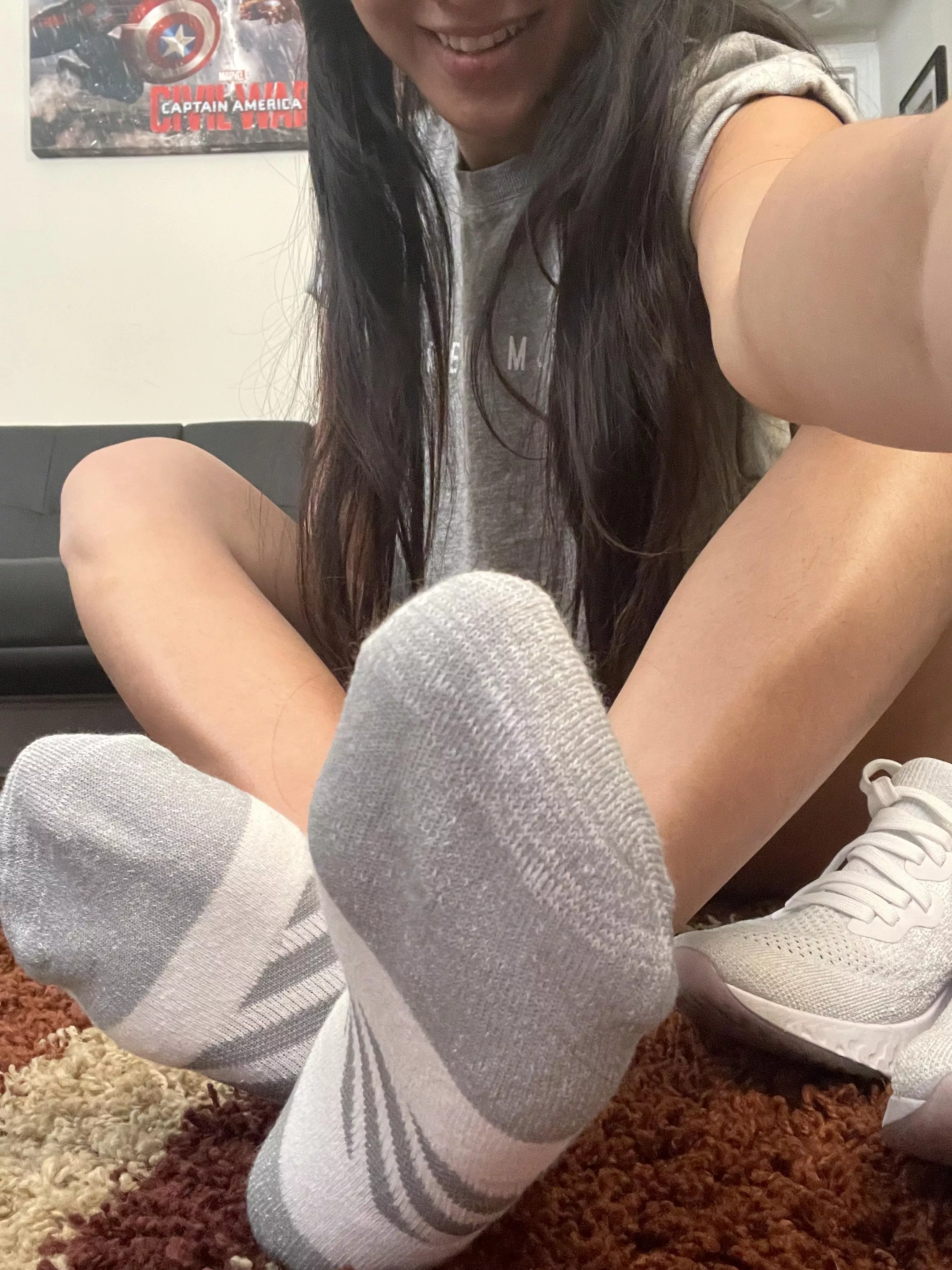 Selling][US] Good morning baby 💜 Let me know if you want to taste my used smelly socks 😚 posted by Silly-Asian-Kitty