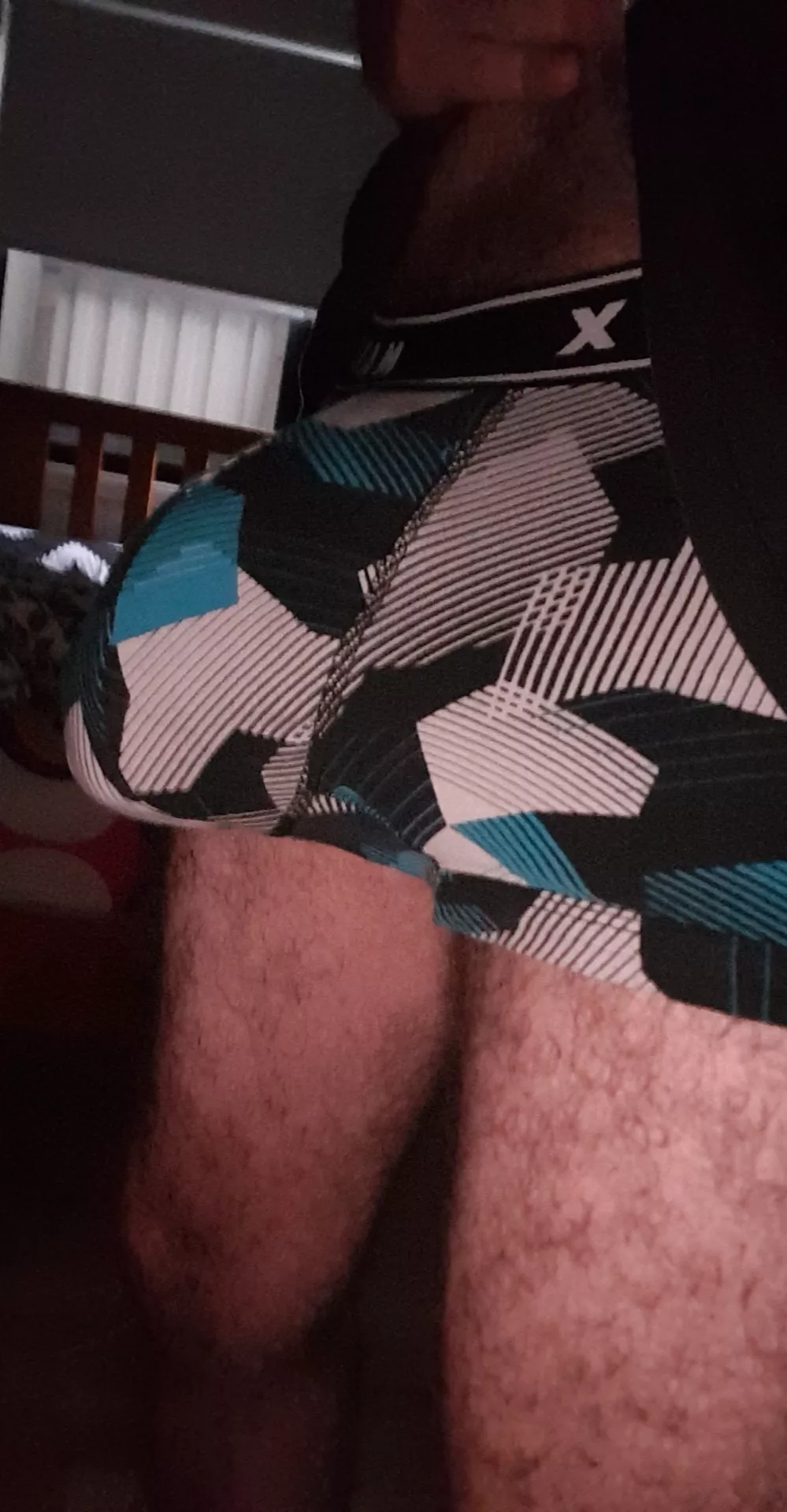 Semi hard cock + cockring/ball stretcher = massive bulge posted by mingebots