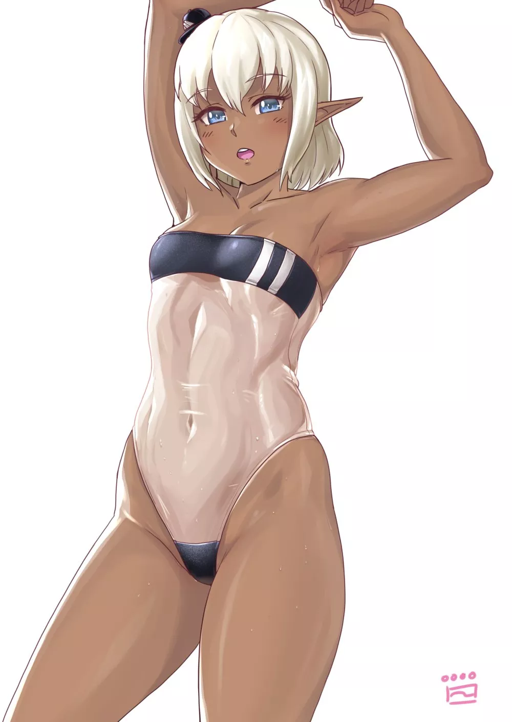 Sexy in her new swimsuit posted by Henthigh_Senpai