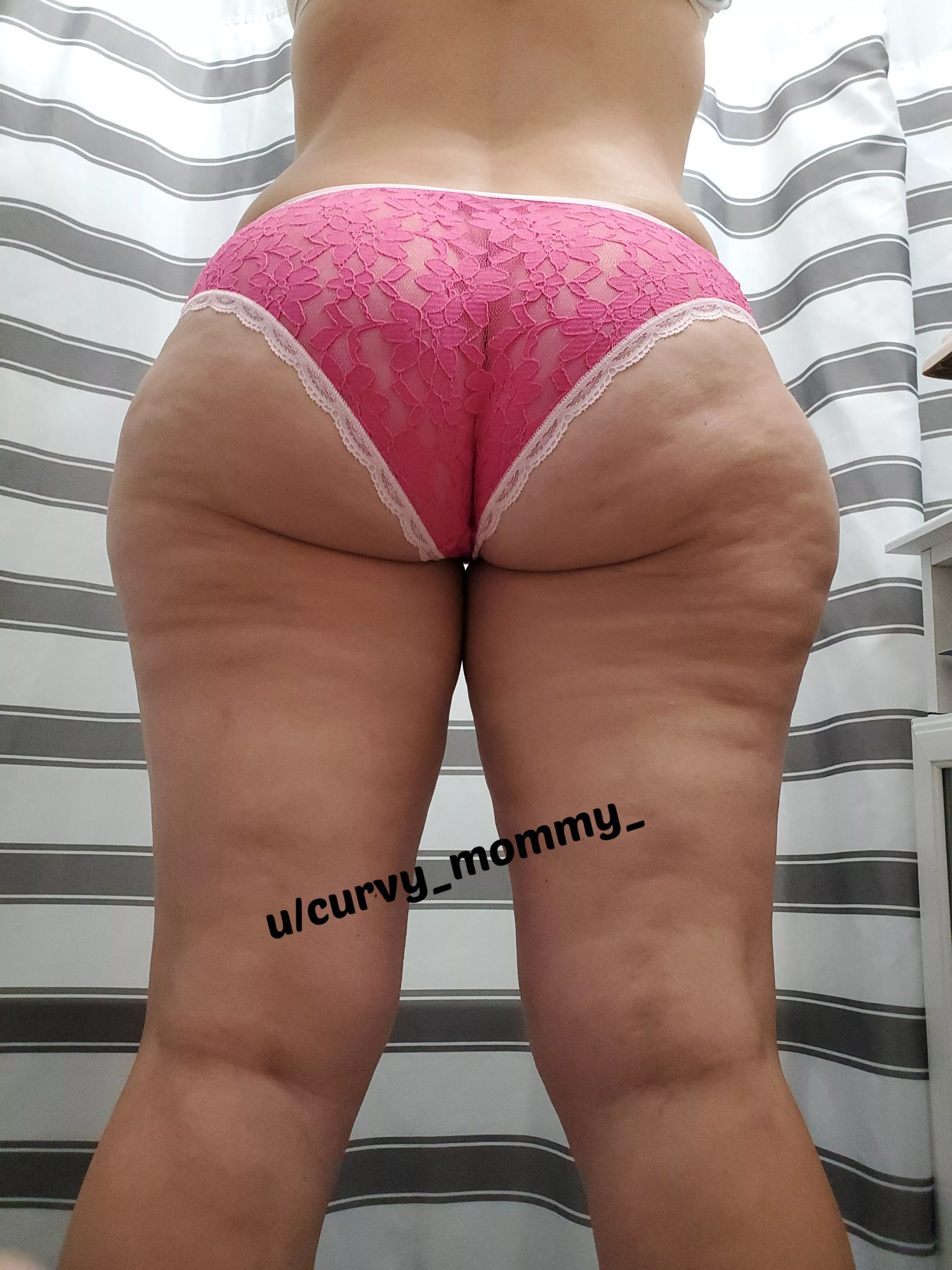 Sexy in my lace fullbacks!! Love how they hug my ass!! posted by curvy_mommy_