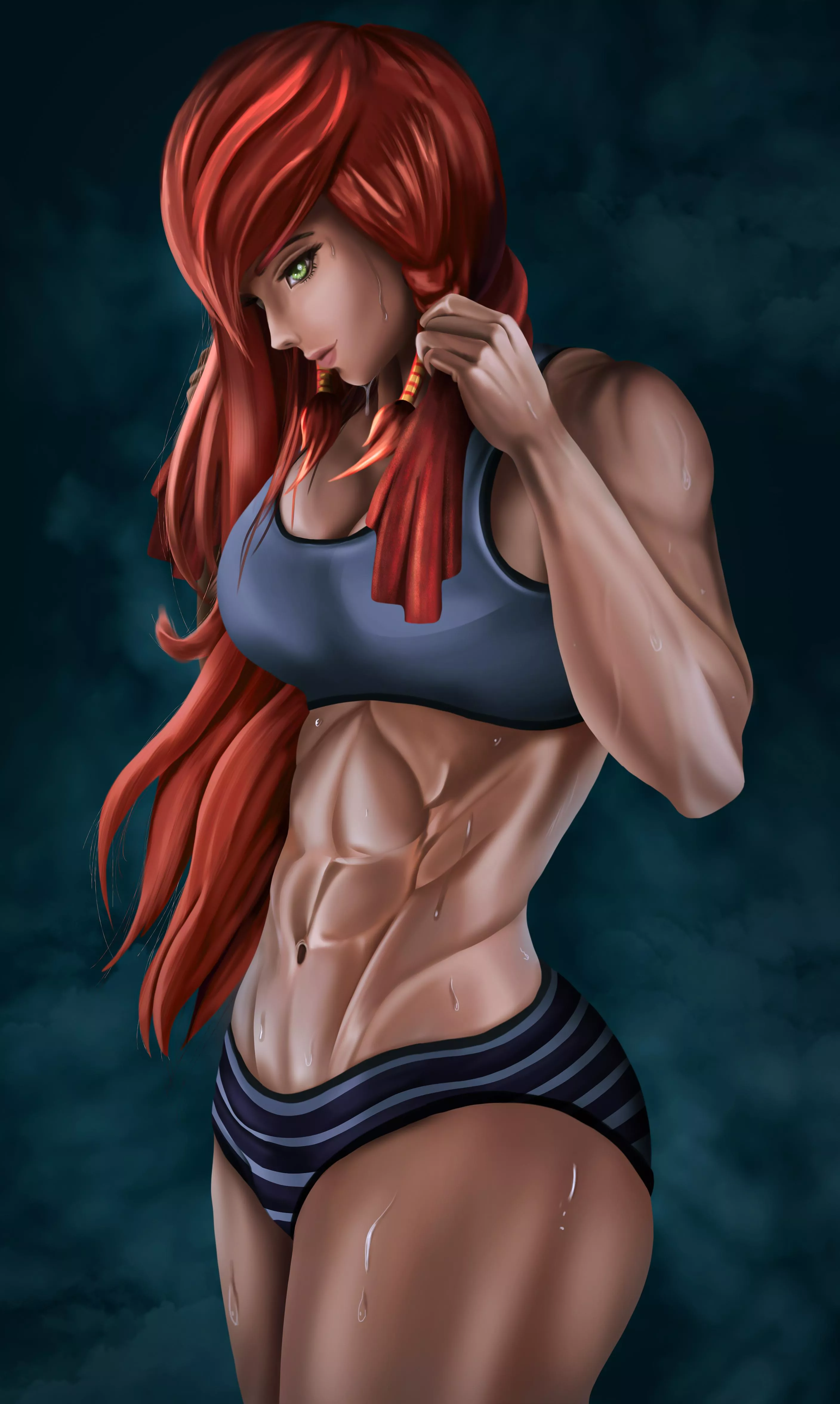 Sexy Pyrrha abs (nikilson) [rwby] commissioned by me posted by darkrobbe1