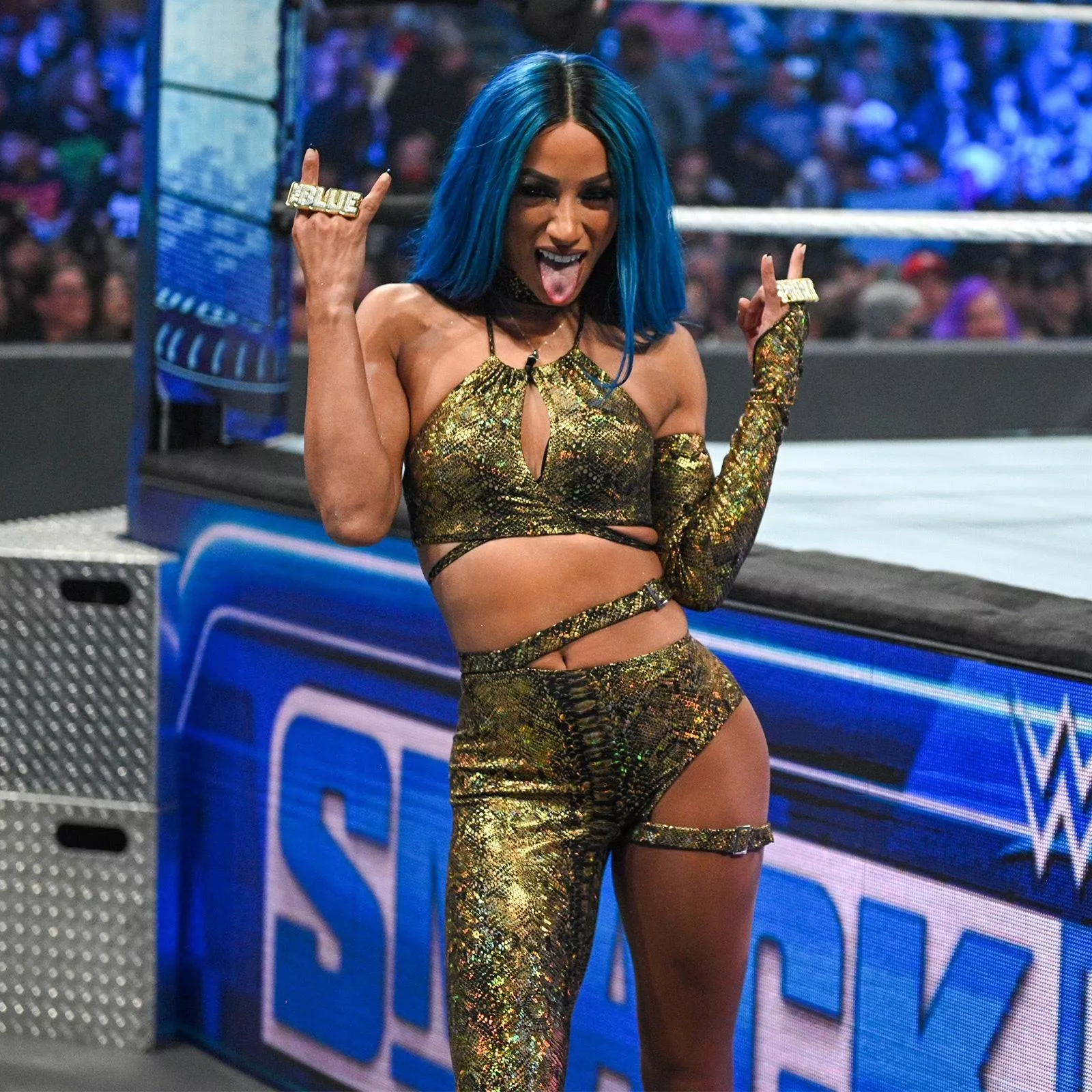 Sexy Sasha sticking tongue out posted by TittyMasterFiend