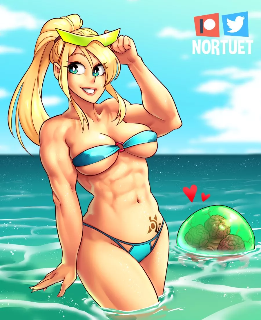 Sexy Summer Samus (Nortuet) [Metroid] posted by elee0228