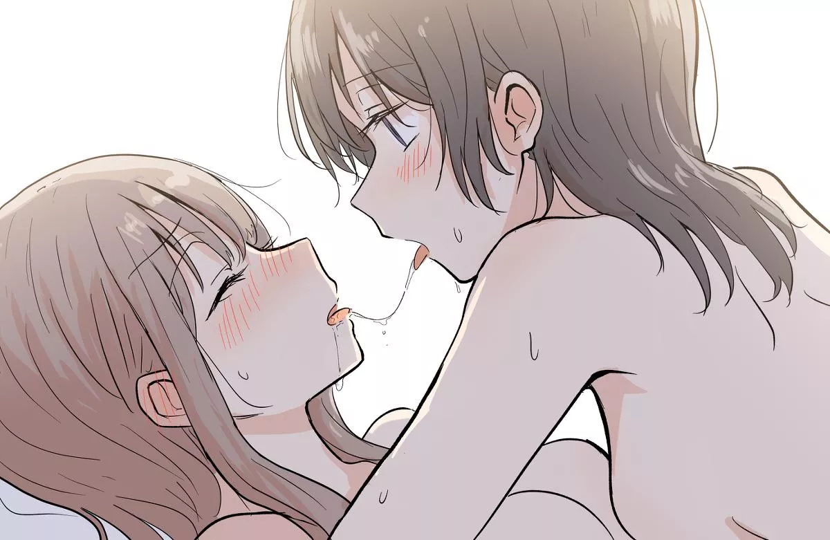 Sharing an intimate kiss [Original] posted by mesuyuki