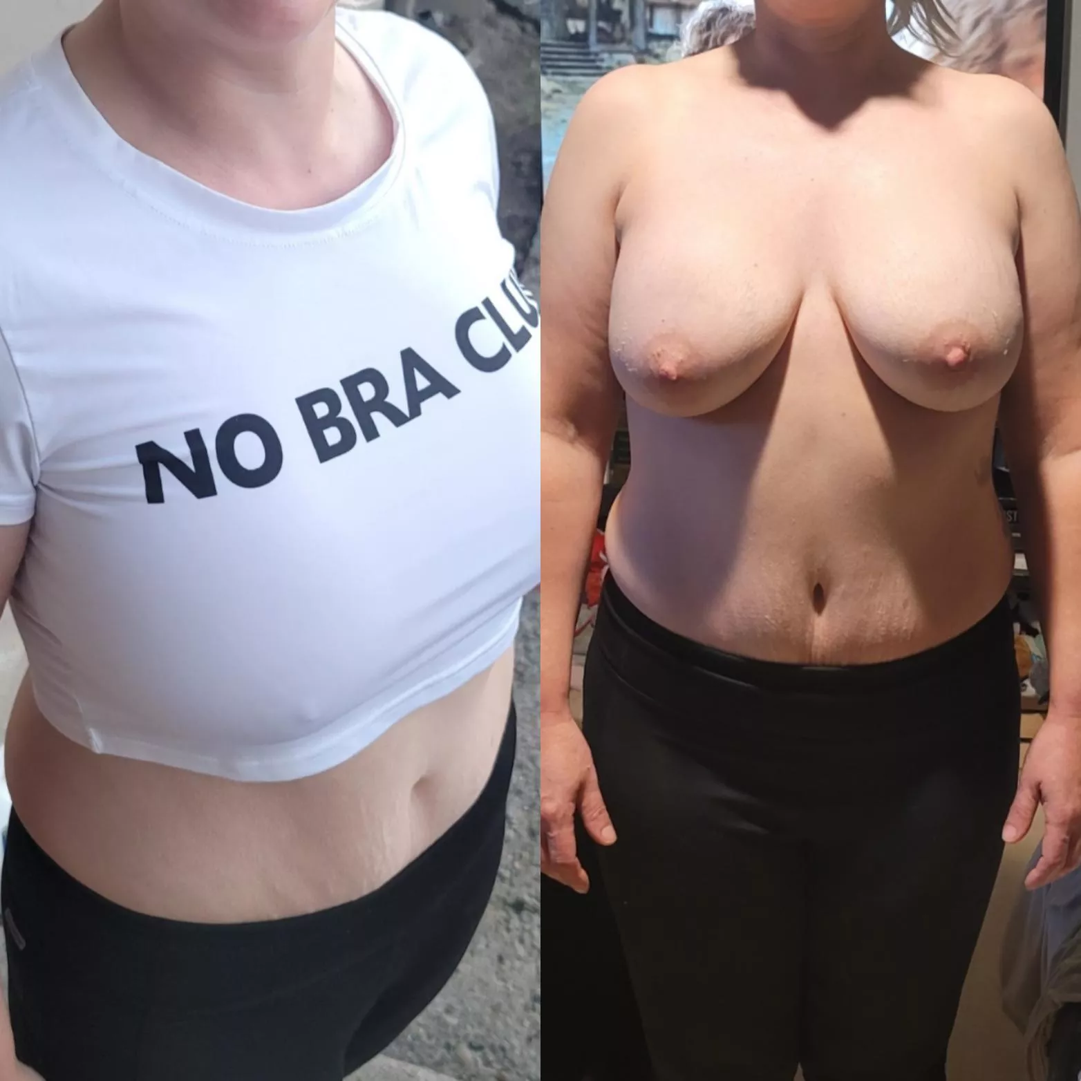 She asked to wear this out in public with no bra.. So let the fun begin posted by whynot98632