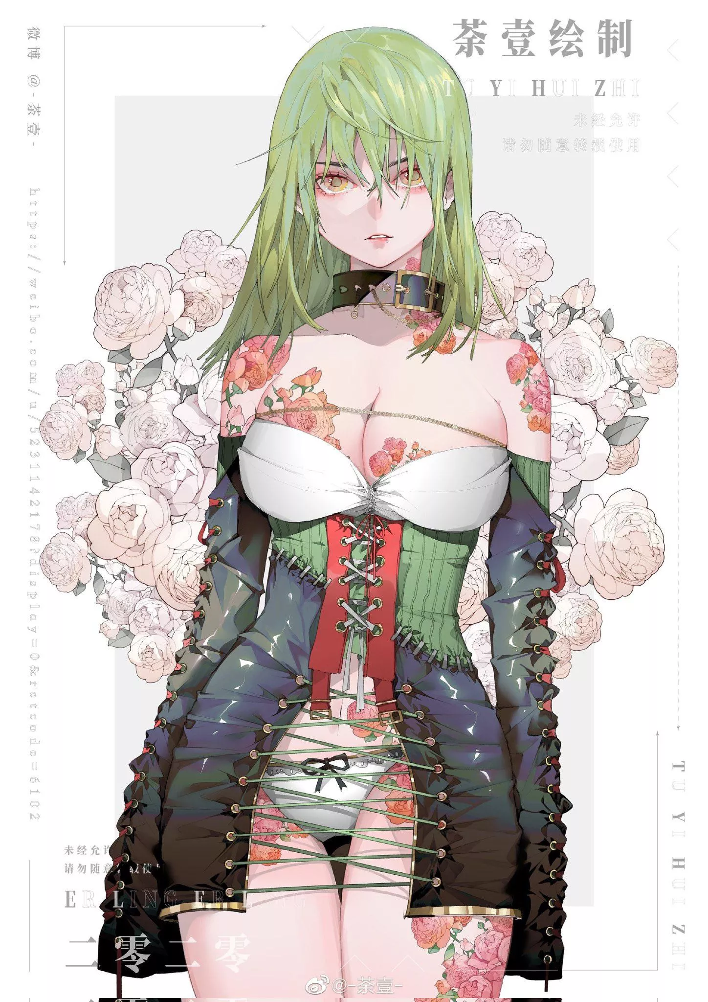 she got green hair, and we love it posted by gen_takekura