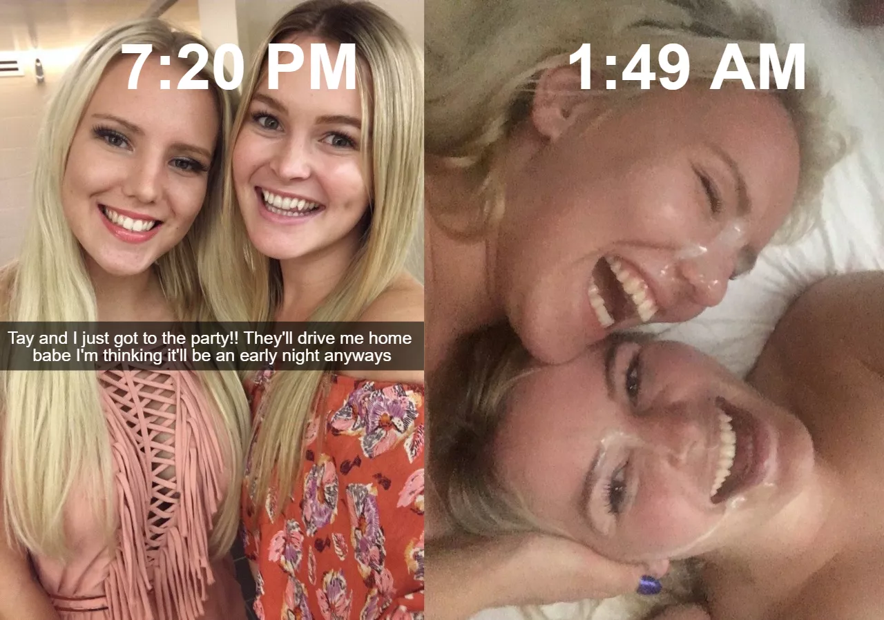 She said her bestie and her bf would drive her home... Two snaps you got at the start and end of the night. posted by bfgf_throwaway123